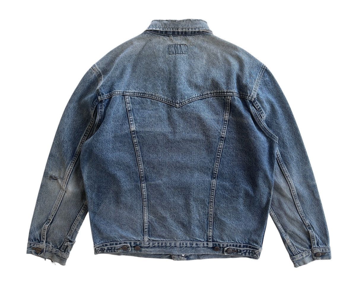 Vintage Thrashed!!! Vintage Wrangler Trucker Jacket Distressed Size US XL / EU 56 / 4 - 5 Thumbnail
