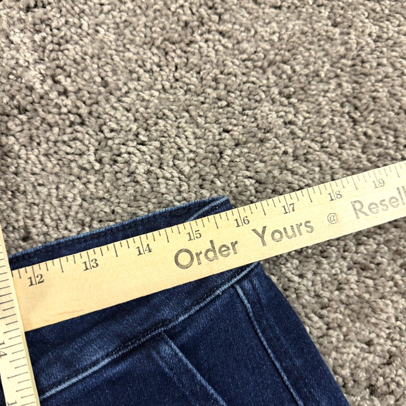 Vintage Judy Blue Jeans Women 32 Straight High Rise Dark Wash 32x29 Denim Size 24" / US 00 / IT 34 - 5 Thumbnail