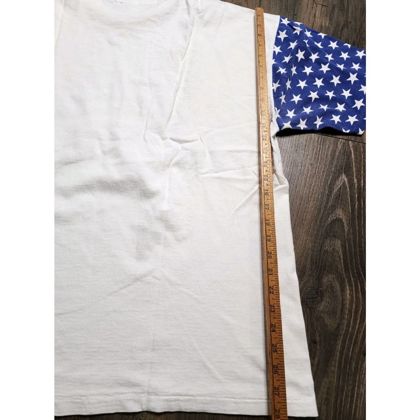 Vintage VINTAGE Men's XL Cotton 4th of July Patriotic USA Flag T-Shirt 1990s Size US XL / EU 56 / 4 - 2 Thumbnail