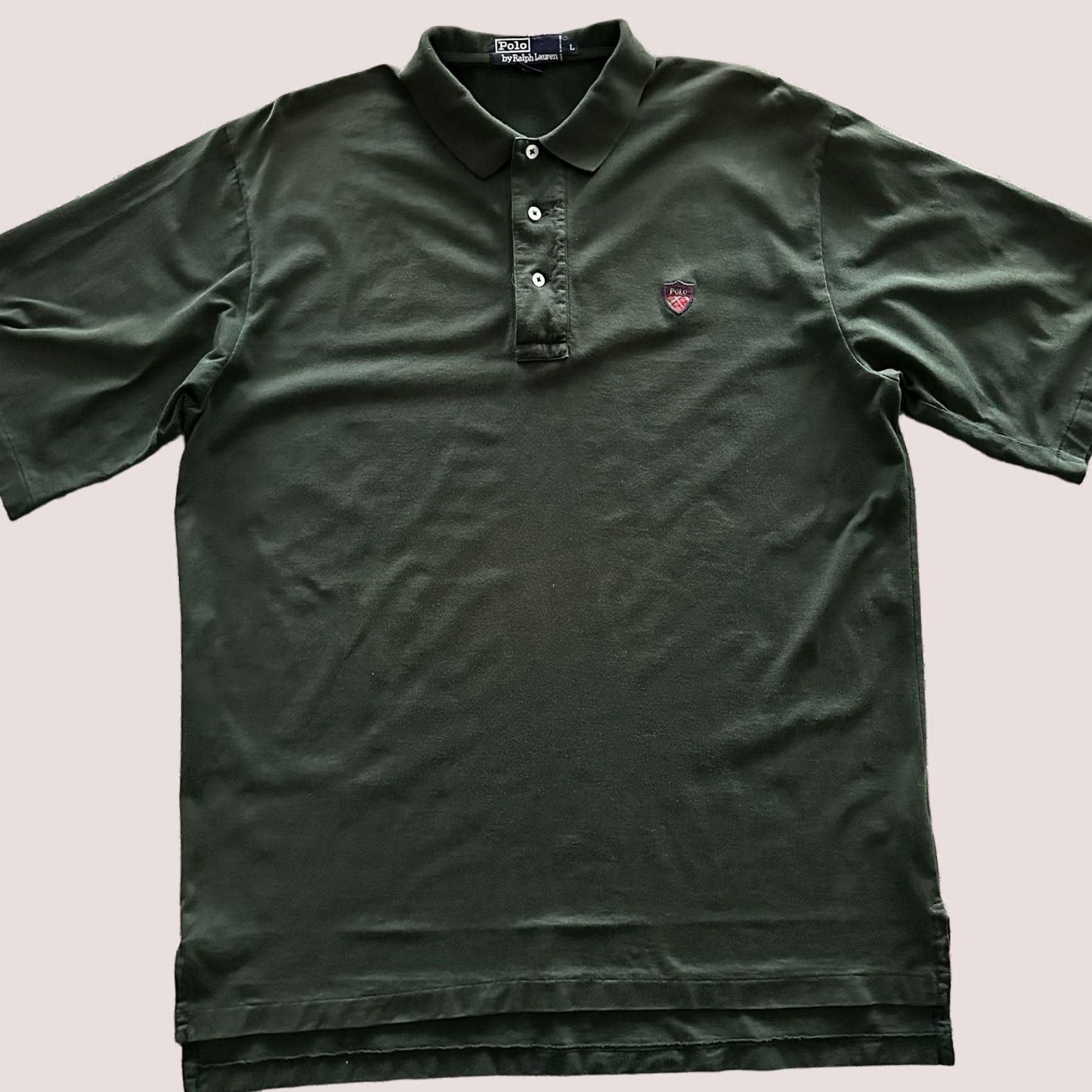 Polo Ralph Lauren Polo Ralph Lauren Polo Shirt Mens L Green Plaid Crest Logo Collared Polo Green Size US L / EU 52-54 / 3 - 1 Thumbnail