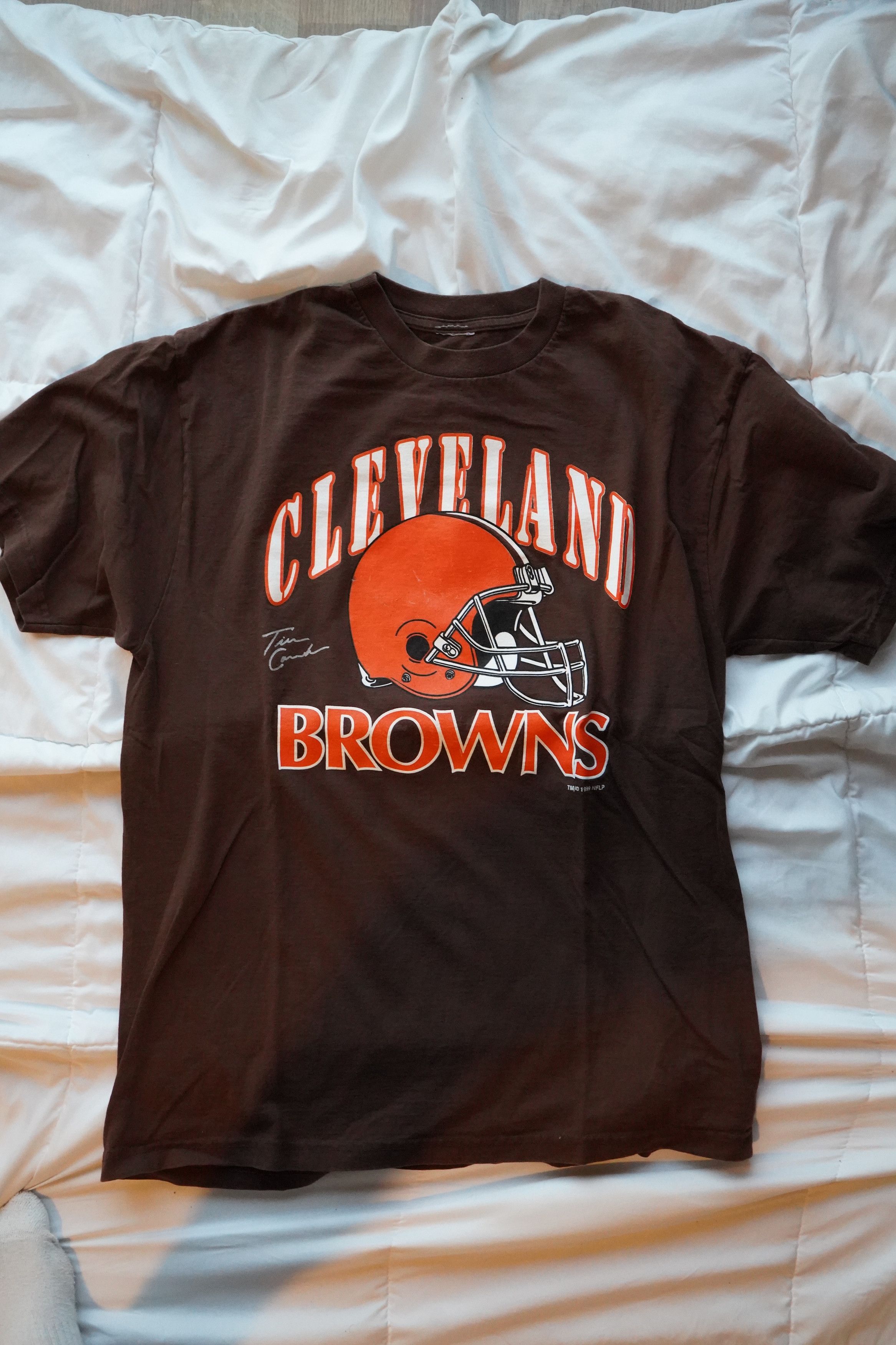 Vintage Vintage Tim Couch Browns Graphic Tee Size XL Size US XL / EU 56 / 4 - 1 Thumbnail