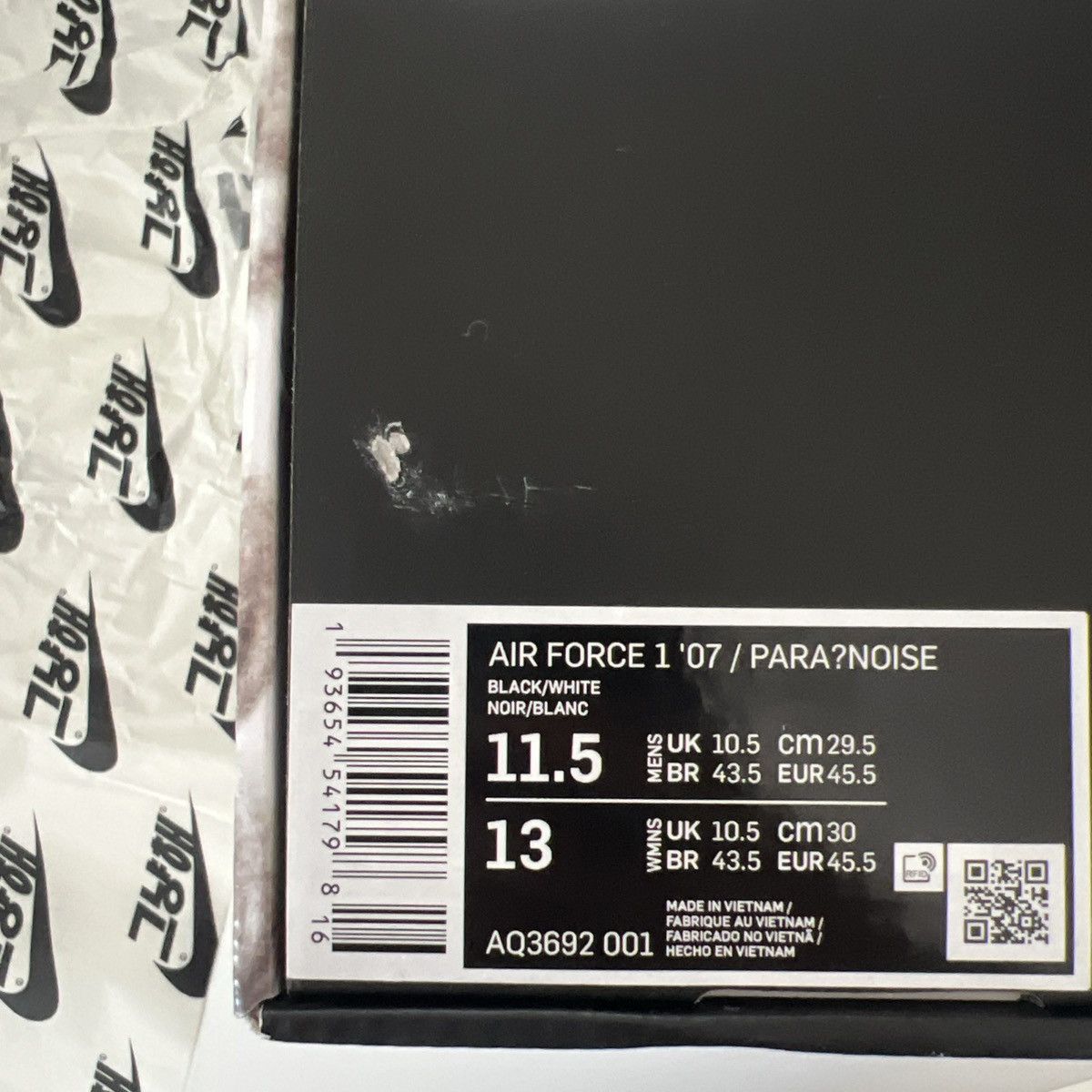Nike G-Dragon x Nike Air Force 1 '07 'Para-Noise' Size US 11.5 / EU 44-45 - 11 Thumbnail