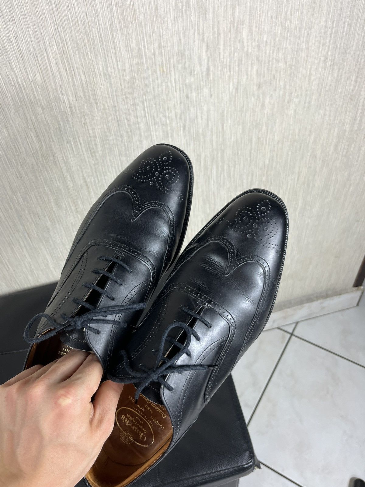 Church's × Vintage Vintage Church’s oxford brogues bordeaux leather shoes Size US 11.5 / EU 44-45 - 19 Thumbnail