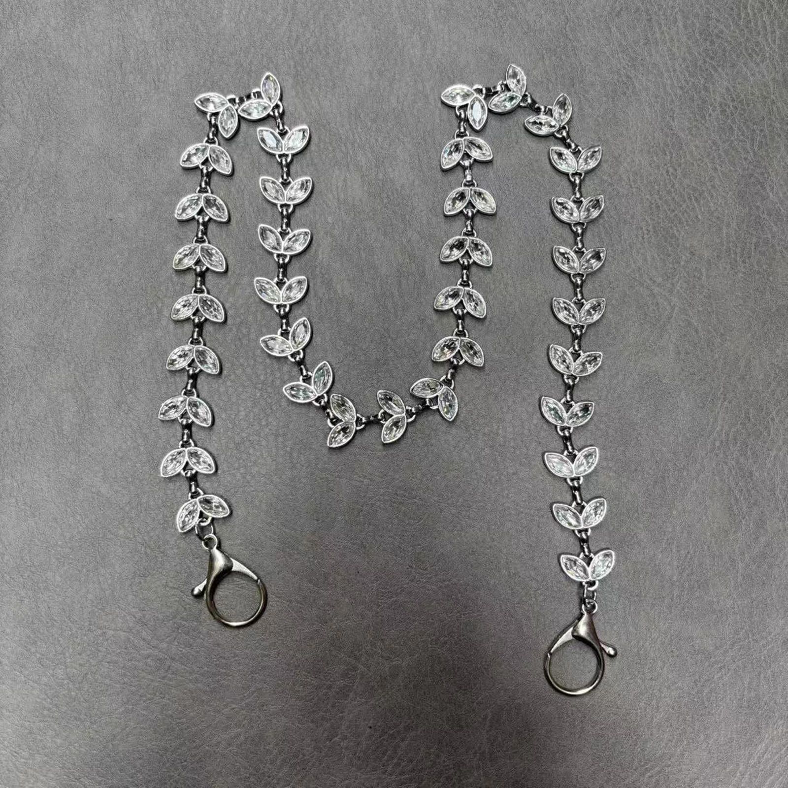 Jewelry Silver Leaf Chain Accessory for Denim Pants, Stylish Size ONE SIZE - 3 Thumbnail