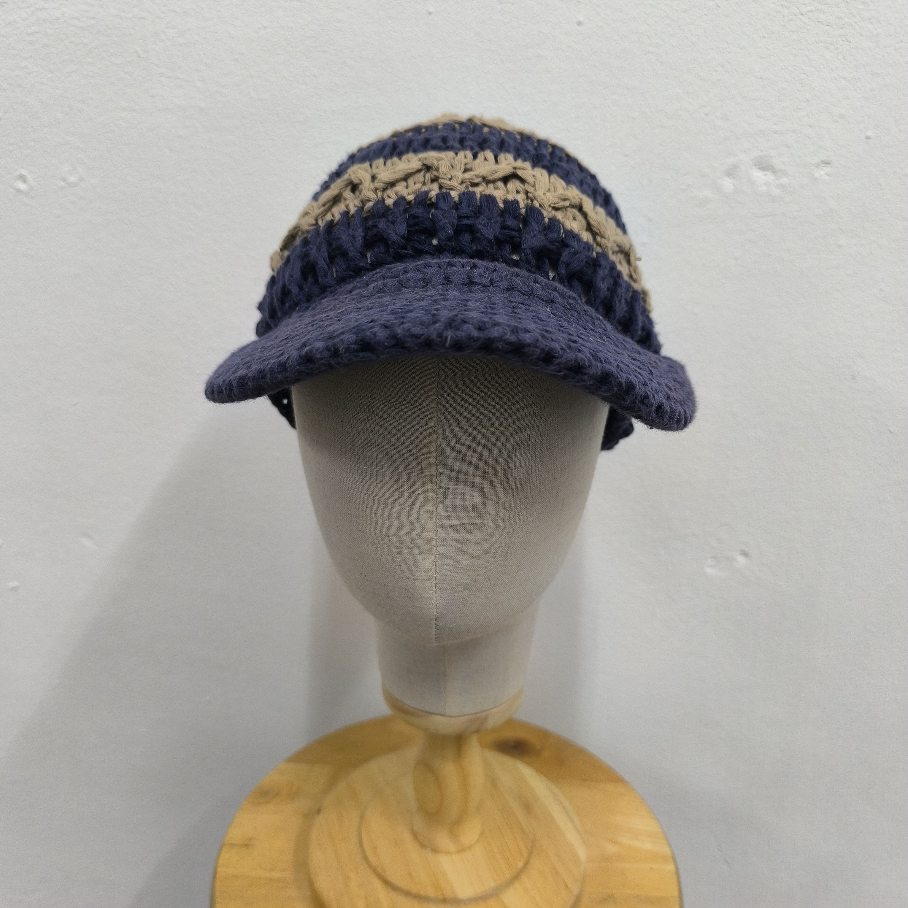Japanese Brand ✨ Japanese brand coen tokyo patch stripes visor beanie hat Size ONE SIZE - 2 Thumbnail