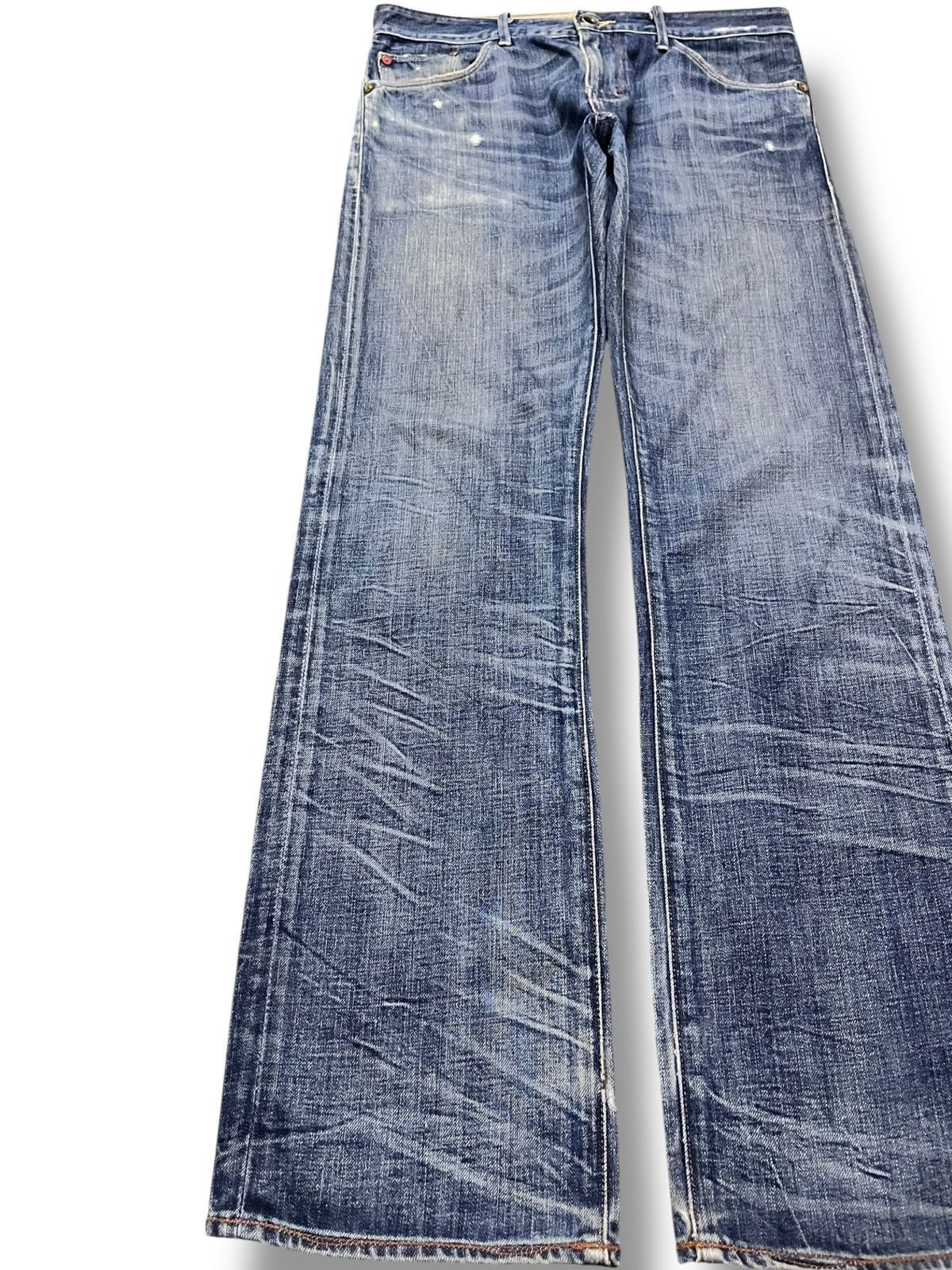 Banana Republic Vintage Banana Republic Blue Indigo Scratch Marks Denim Size US 32 / EU 48 - 3 Thumbnail