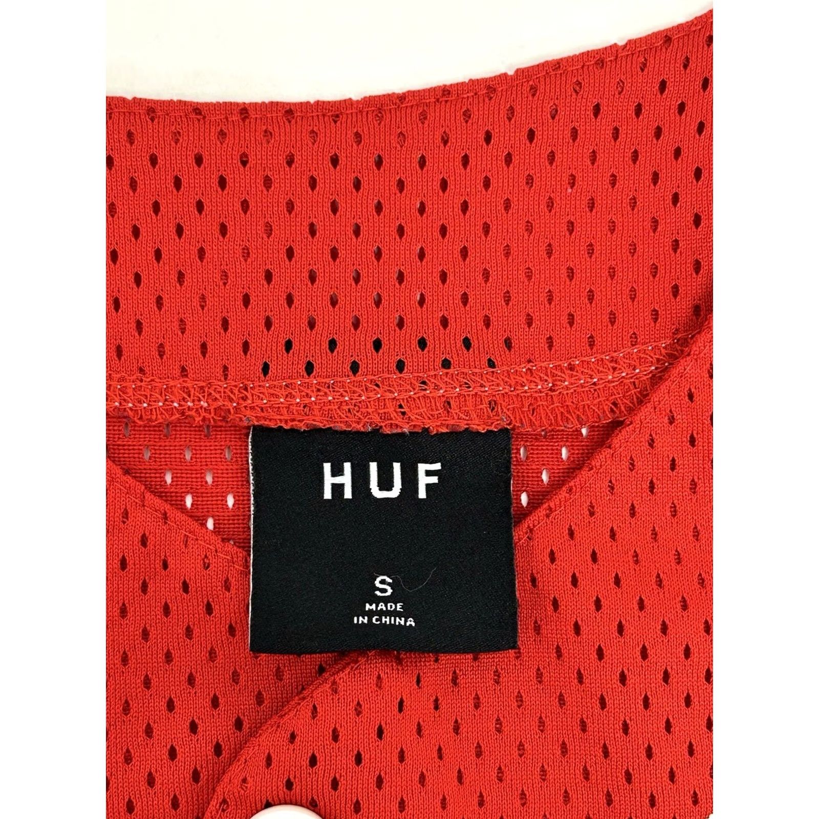 Huf HUF Red Embroidered H Logo Button-up Jersey Short Sleeve Men’s Small Size US S / EU 44-46 / 1 - 4 Thumbnail