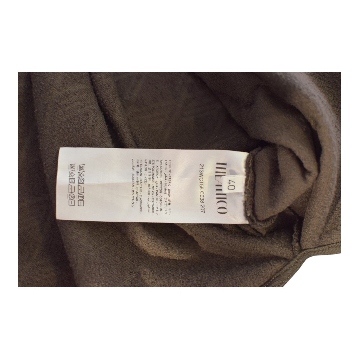 The Attico The Attico Brown Jacquard Cotton High Neck Sweatshirt Size M / US 6-8 / IT 42-44 - 10 Thumbnail
