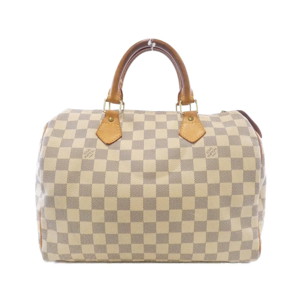 Louis Vuitton Louis Vuitton Louis Vuitton Damier Azur Boston Bag Textile Travel Bag N41533 DUTY FREE for USA Size ONE SIZE - 1 Thumbnail