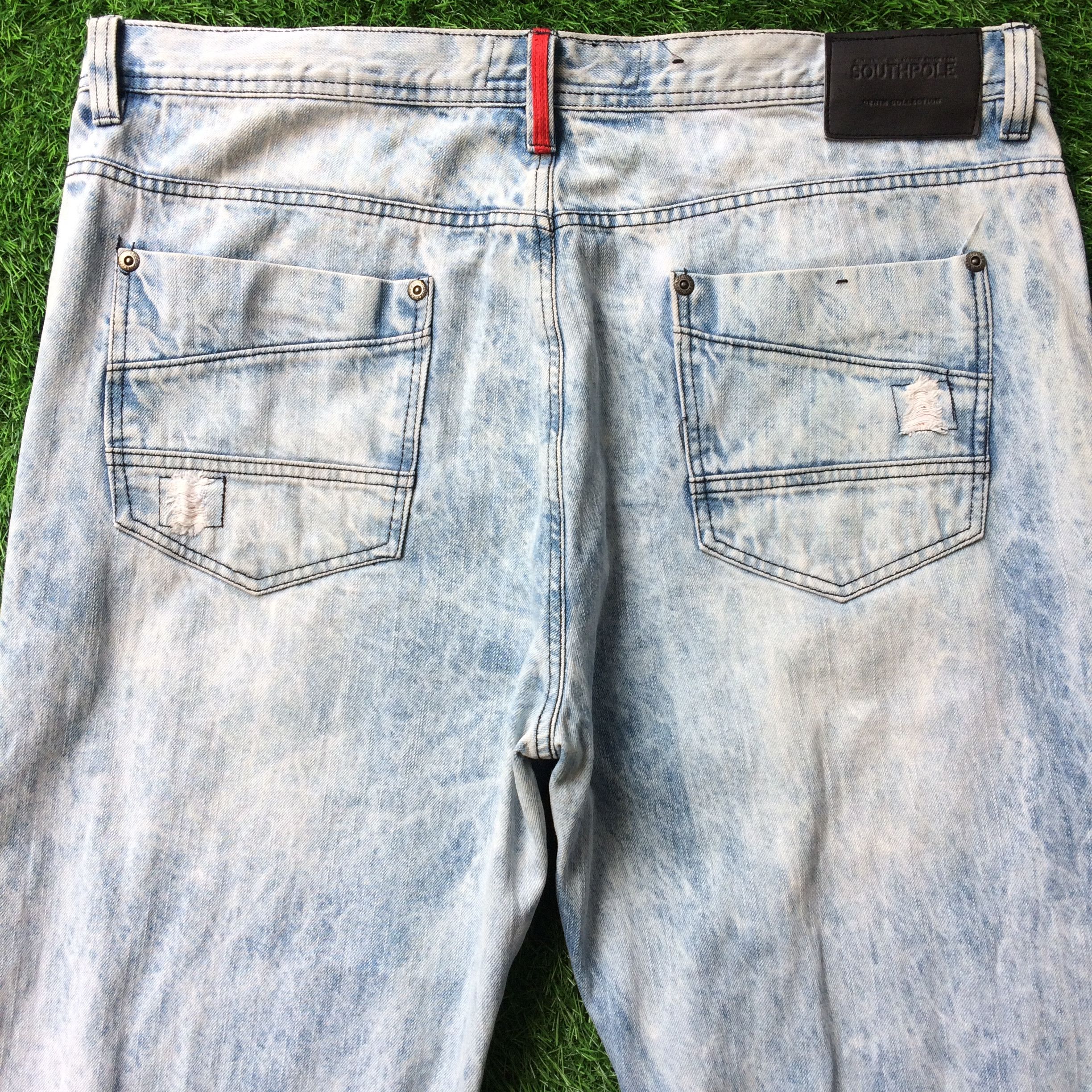 Southpole Distressed Ripped Southpole Acid Wash Jeans D-722 Size US 40 / EU 56 - 4 Thumbnail