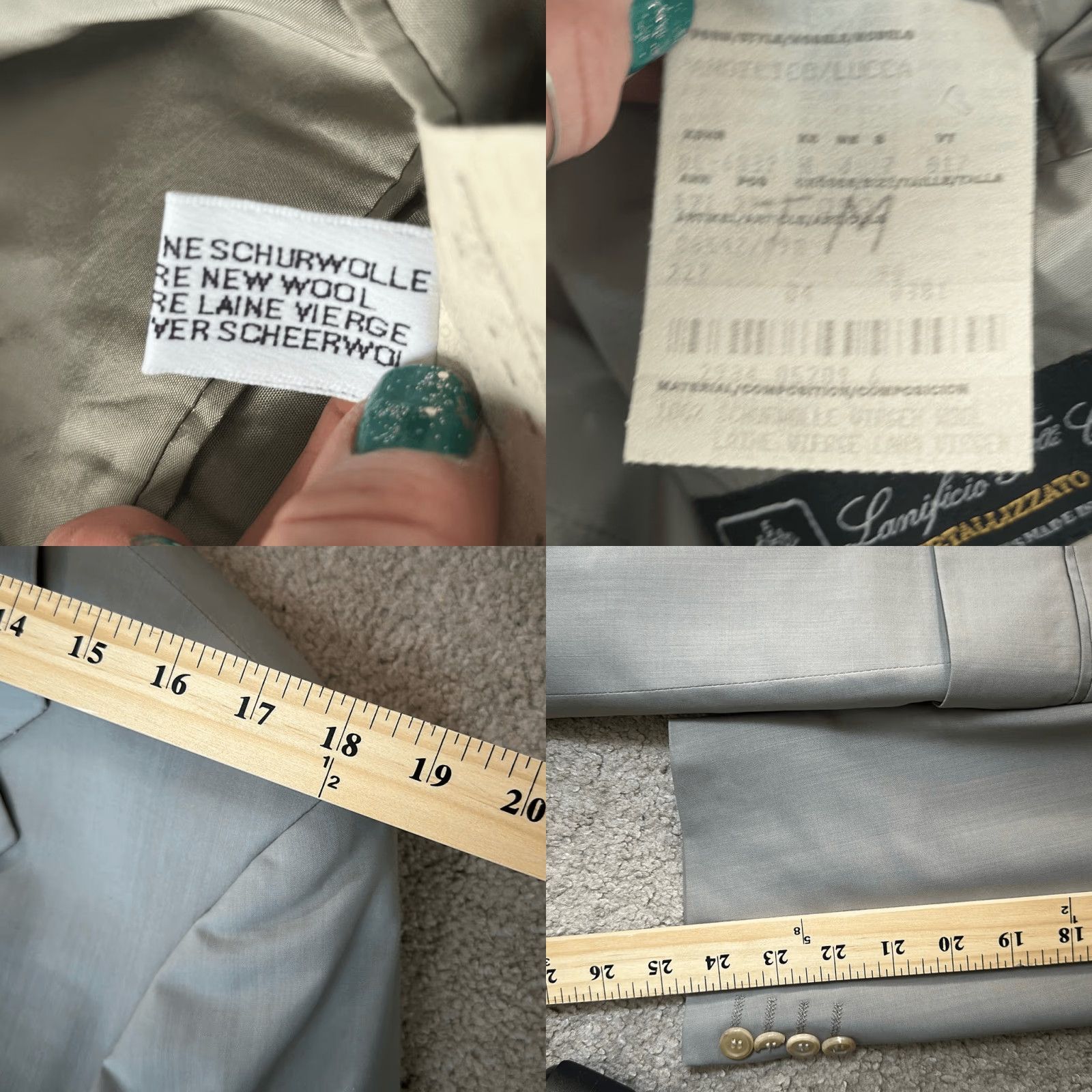 Hugo Boss HUGO BOSS Blazer Sport Coat Jacket 40R Tan Wool Mens Regular Jacket Men Size 40R - 8 Thumbnail