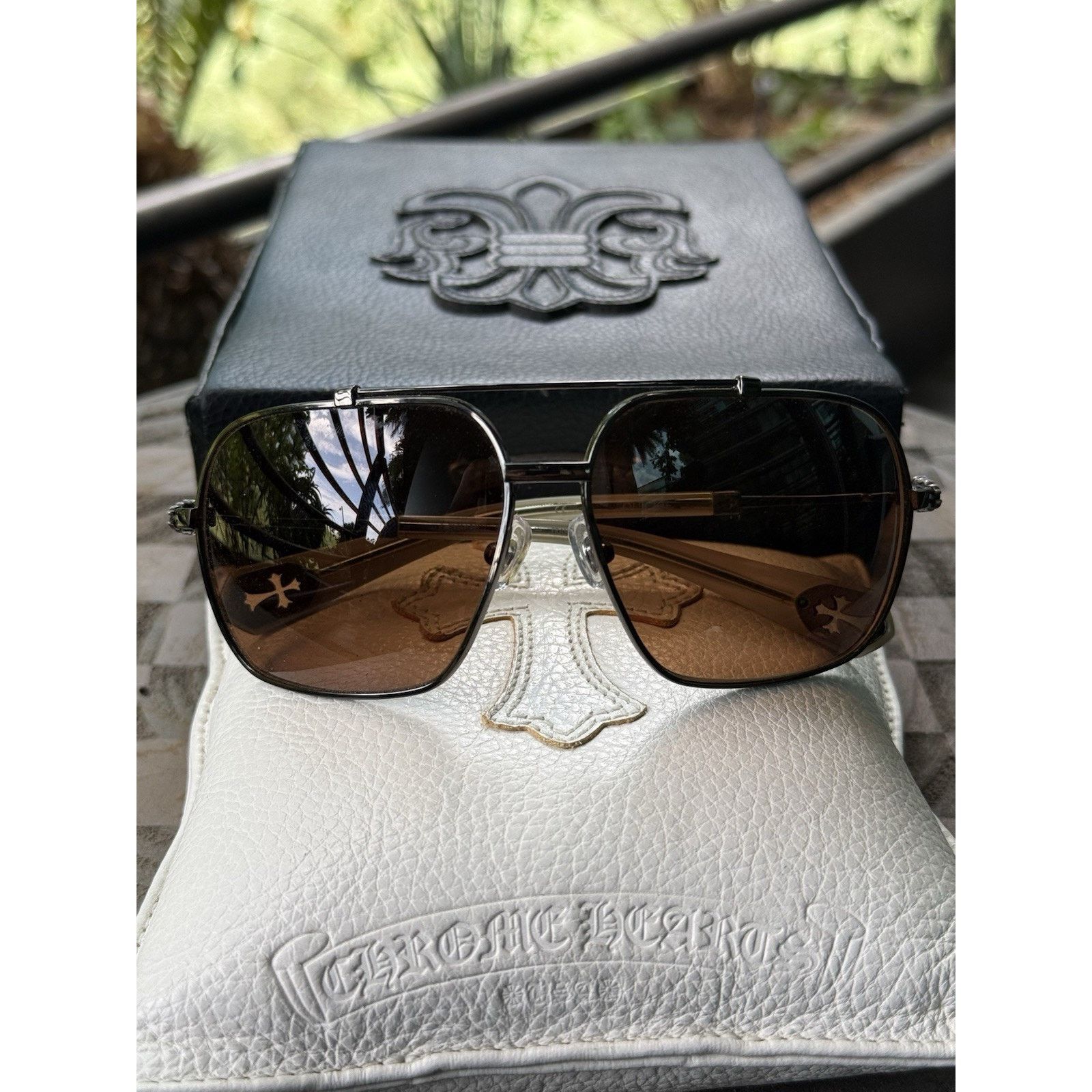 Chrome Hearts Chrome Hearts Kay Gulls Sunglasses | Grailed