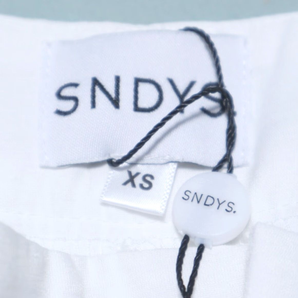 Vintage SNDYS Alexa Wide Leg Rayon Microfiber Chino Pants White Women's XS Shirt Size 26" / US 2 / IT 38 - 5 Thumbnail