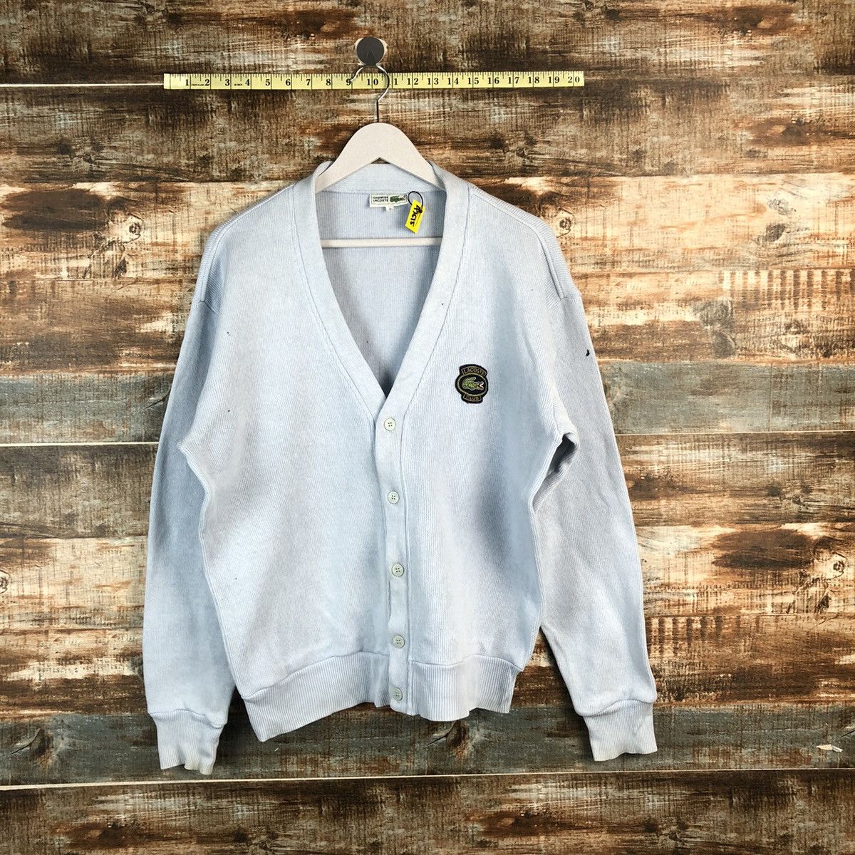Lacoste Lacoste Blue Cardigan vintage Knitwear #A2515 Size US L / EU 52-54 / 3 - 1 Thumbnail
