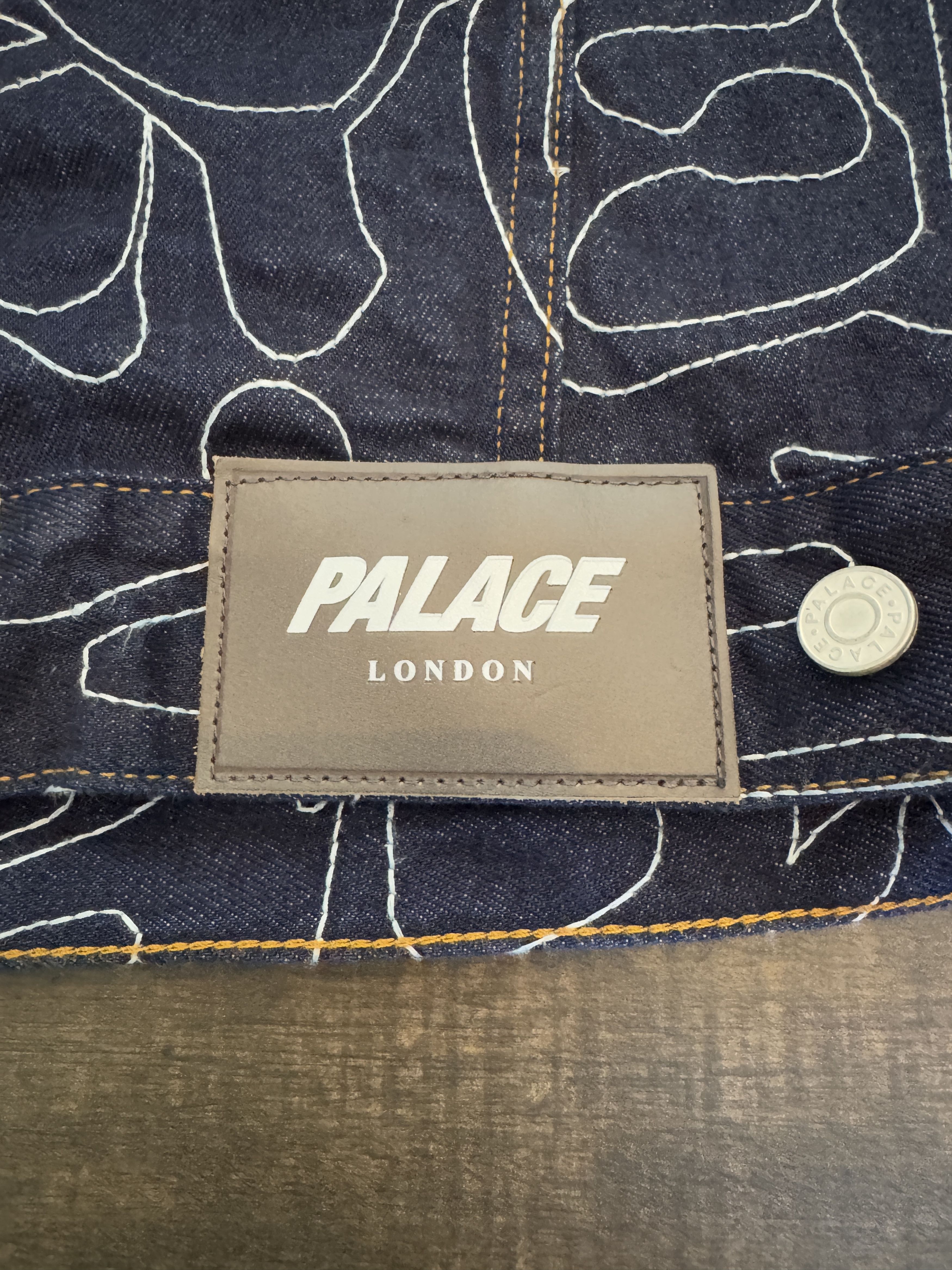 Palace Palace Splat Denim Jacket Embroidered Indigo Size US M / EU 48-50 / 2 - 3 Thumbnail