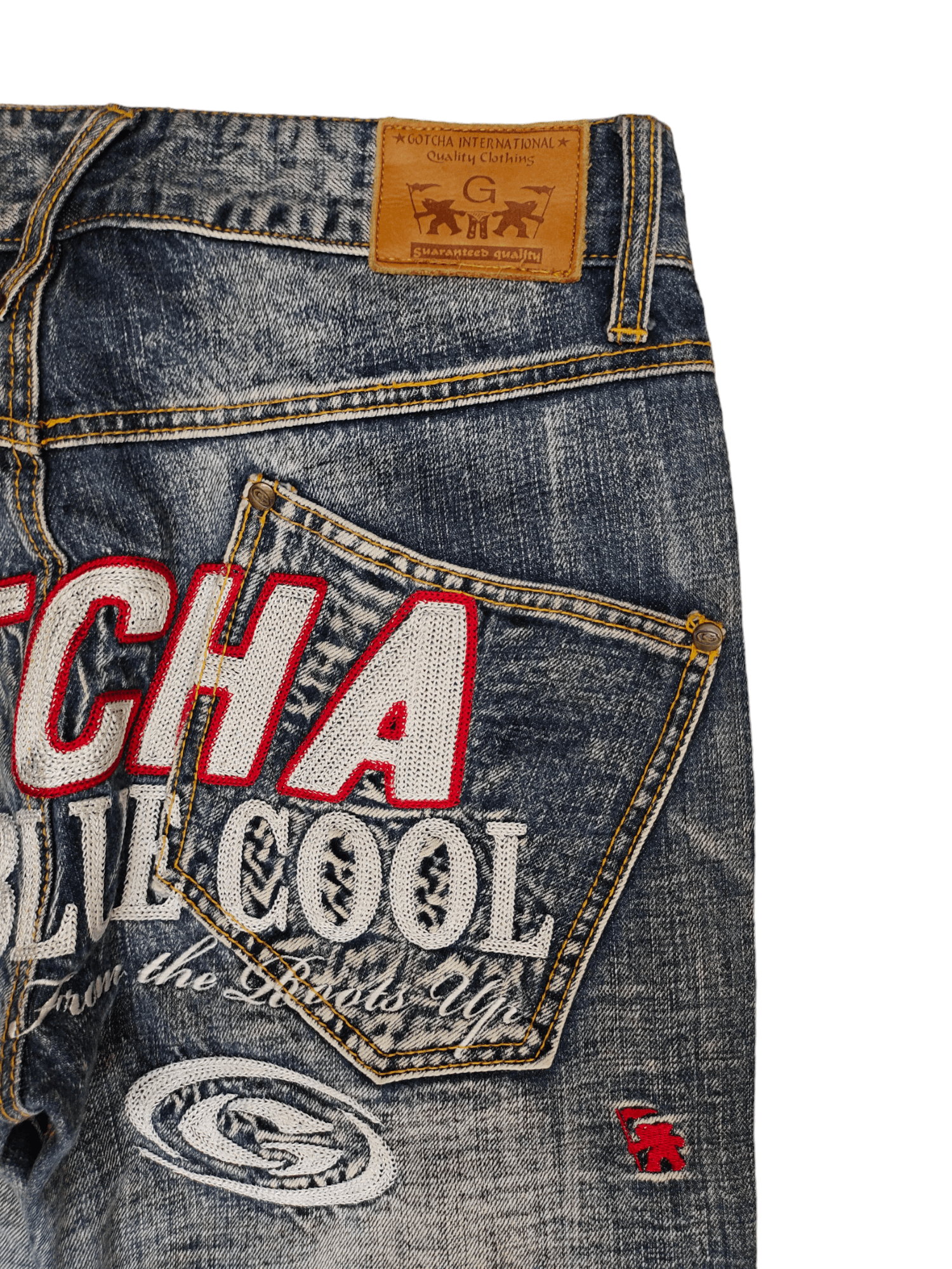 Gotcha Gotcha Clawmark Embroidered Denim jeans Undercovers Style Size US 32 / EU 48 - 3 Thumbnail