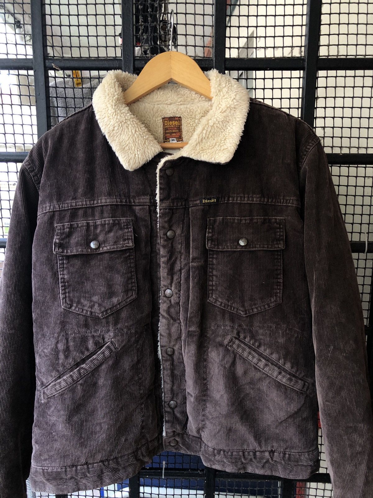 Diesel × Vintage VINTAGE DIESEL CORDUROY SHERPA JACKET Size US M / EU 48-50 / 2 - 2 Thumbnail