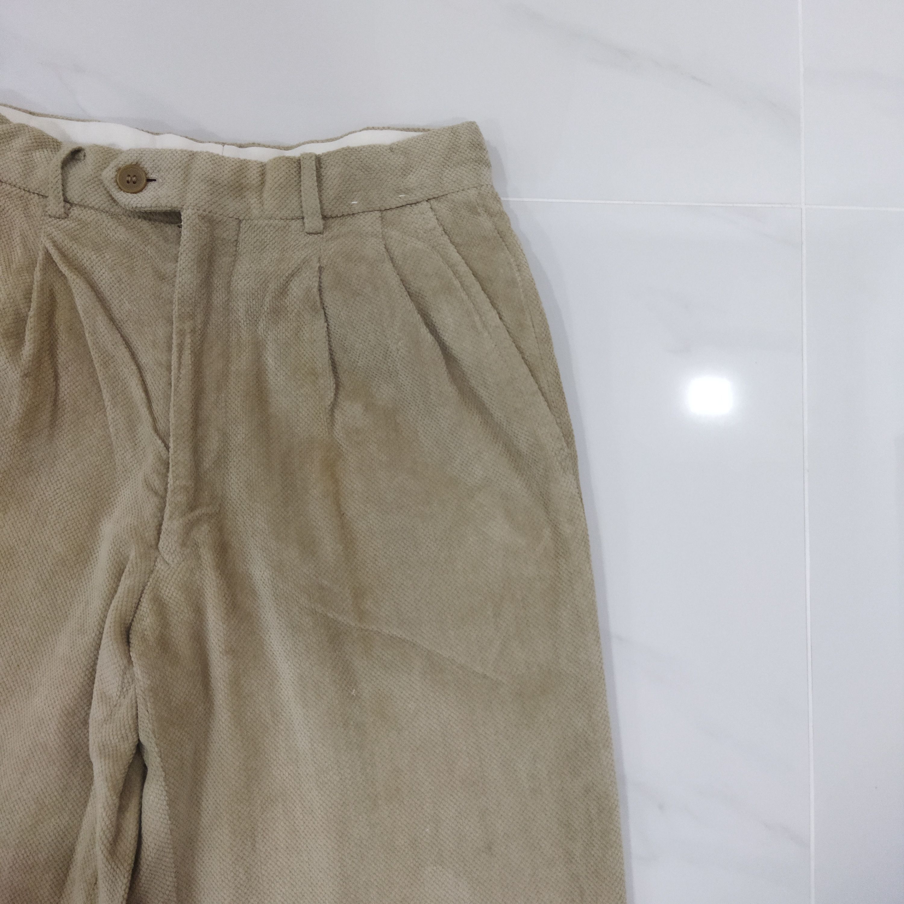 Japanese Brand ST.MARTIN DE JAZZ FADED WHITE YELLOW FLARED PANTS Size US 34 / EU 50 - 5 Thumbnail