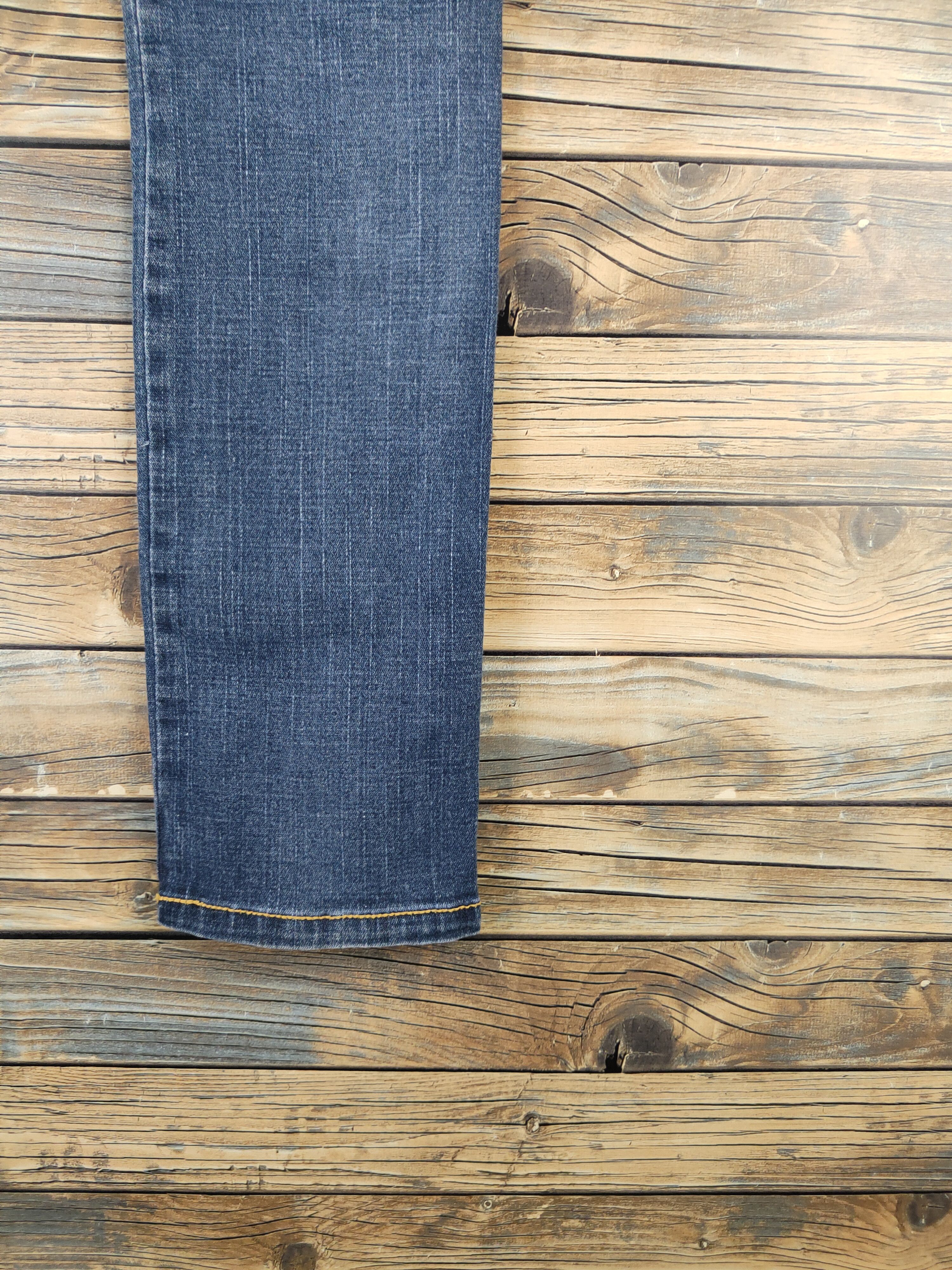 Japanese Brand DL Chow Chow Chow Blue Distressed Ripped Jeans #2342 Size 28" / US 6 / IT 42 - 11 Thumbnail