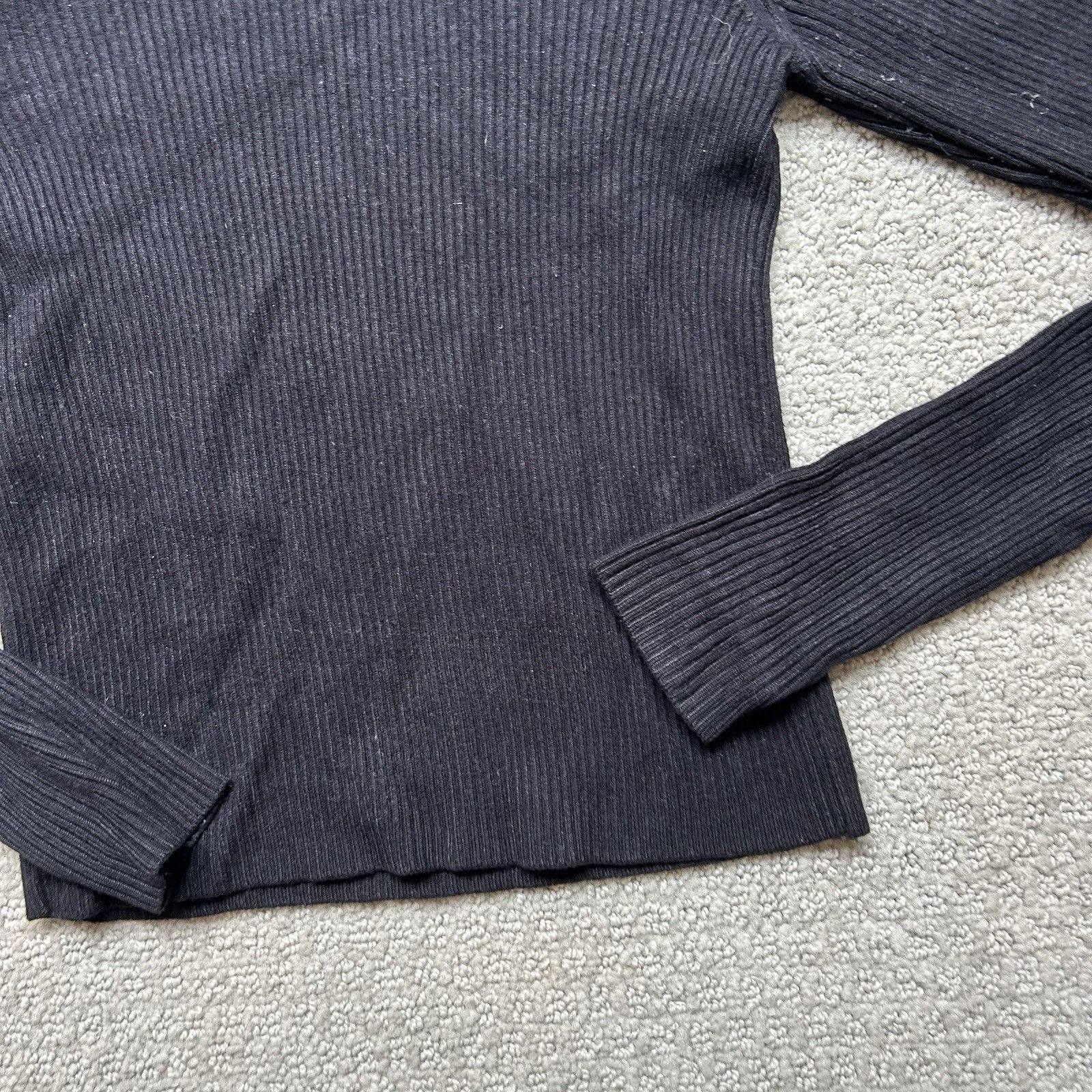 Pull & Bear Pull&Bear Womens Top Black Mock Neck Turtleneck Sweater Jump Size XS / US 0-2 / IT 36-38 - 5 Thumbnail