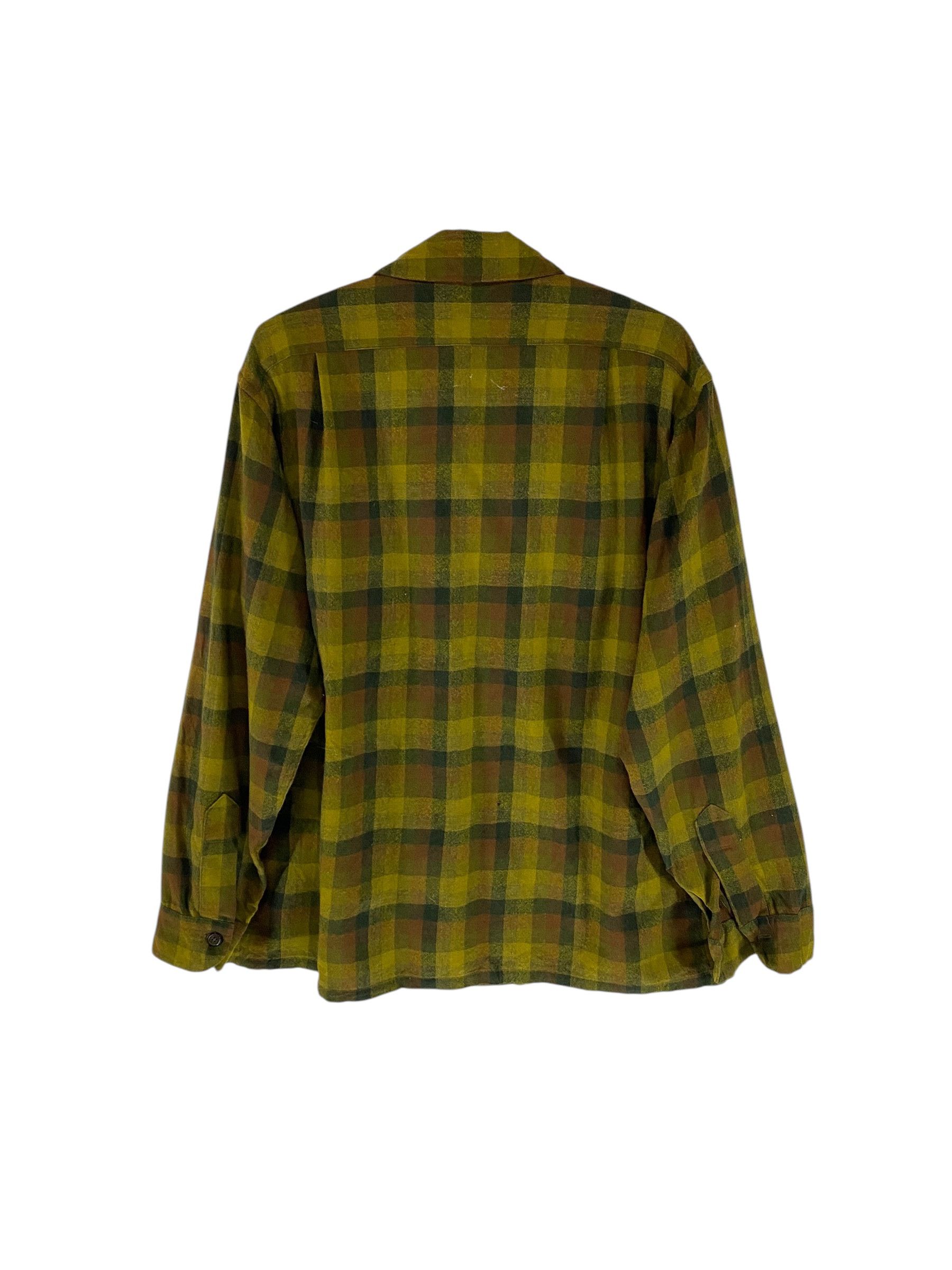 Pendleton 60s Pendleton shadow plaid double flap pocket wool shirt Size US L / EU 52-54 / 3 - 2 Thumbnail
