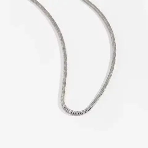 VIBE Silver Thin Chains Collar Necklace Size ONE SIZE - 3 Thumbnail