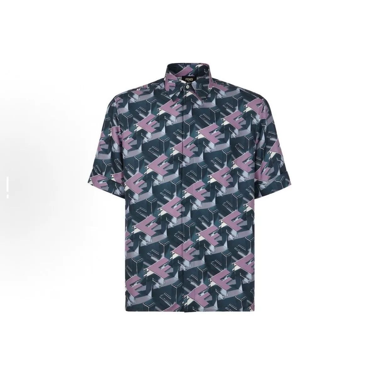 Fendi Fendi All-Over Print Silk Shirt Size US XS / EU 42 / 0 - 1 Thumbnail