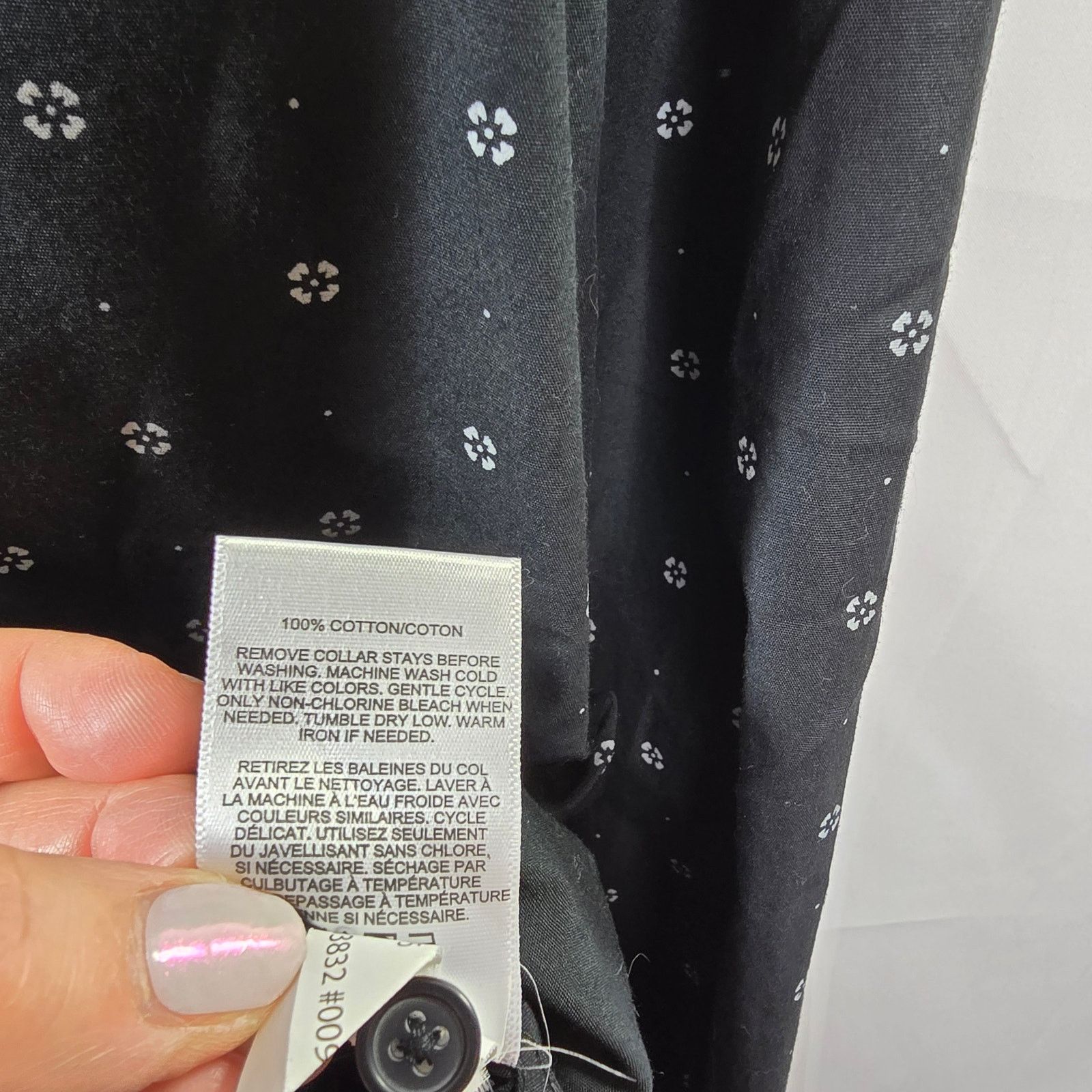 Express Express Black White Slim Button-up Shirt Large 16-16 1/2 Size US L / EU 52-54 / 3 - 5 Thumbnail