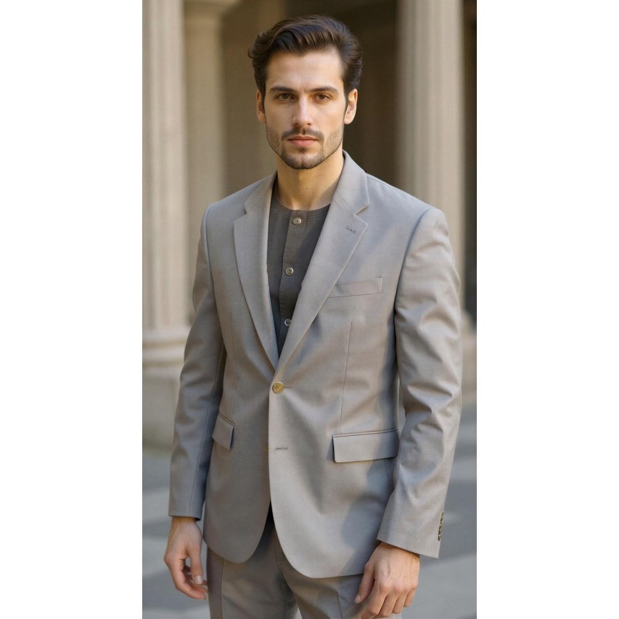Ralph Lauren Ralph Lauren Men's Gray Wool Blend Blazer Jacket Size 42L Size US XL / EU 56 / 4 - 1 Thumbnail