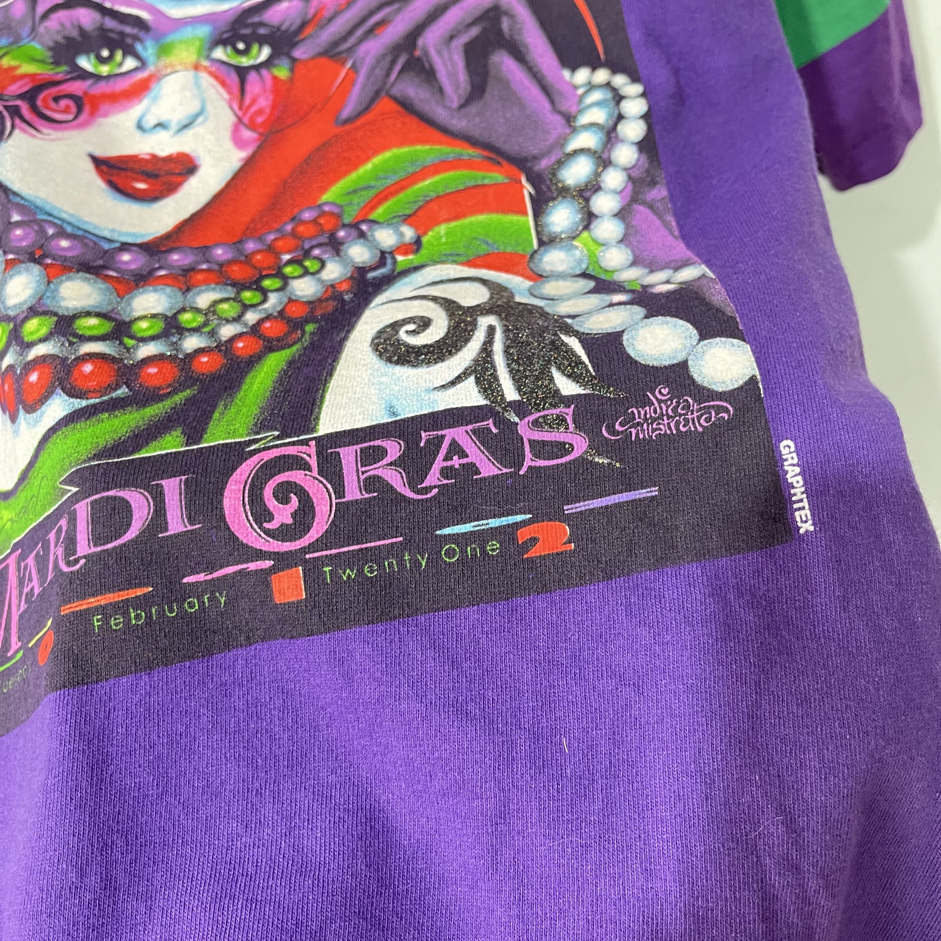 Vintage Vintage 2012 New Orleans Mardi Gras T-Shirt Size US XL / EU 56 / 4 - 3 Thumbnail