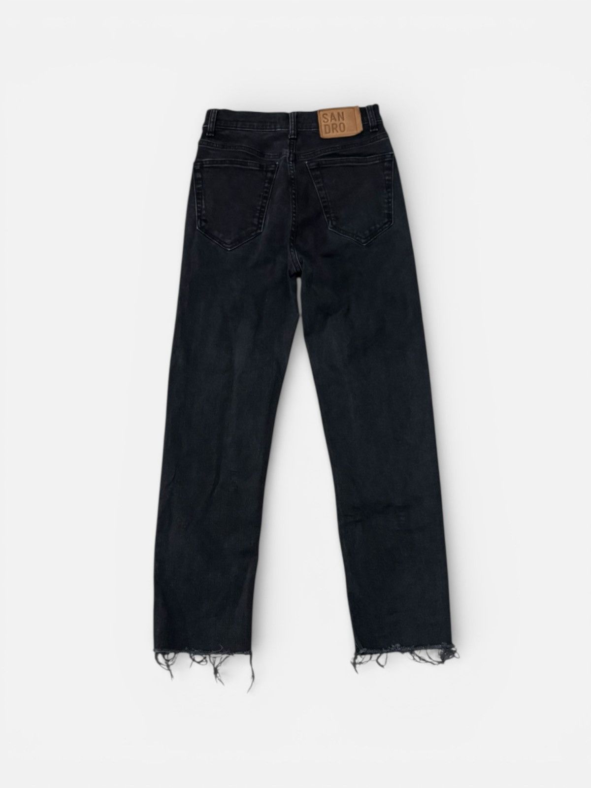 Sandro Sandro Paris Black Denim Jeans Size 25" / US 0 / IT 36 - 2 Thumbnail