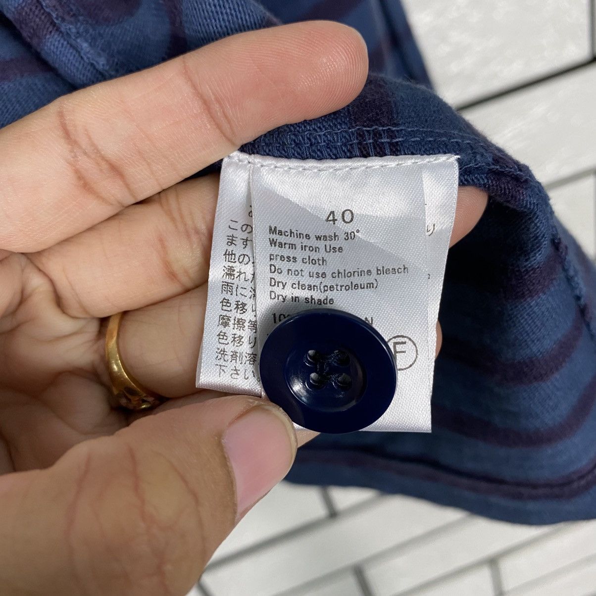 Issey Miyake 📌Hickory Striped Design Jacket Fabrique Button Size US XXS / EU 40 - 19 Thumbnail