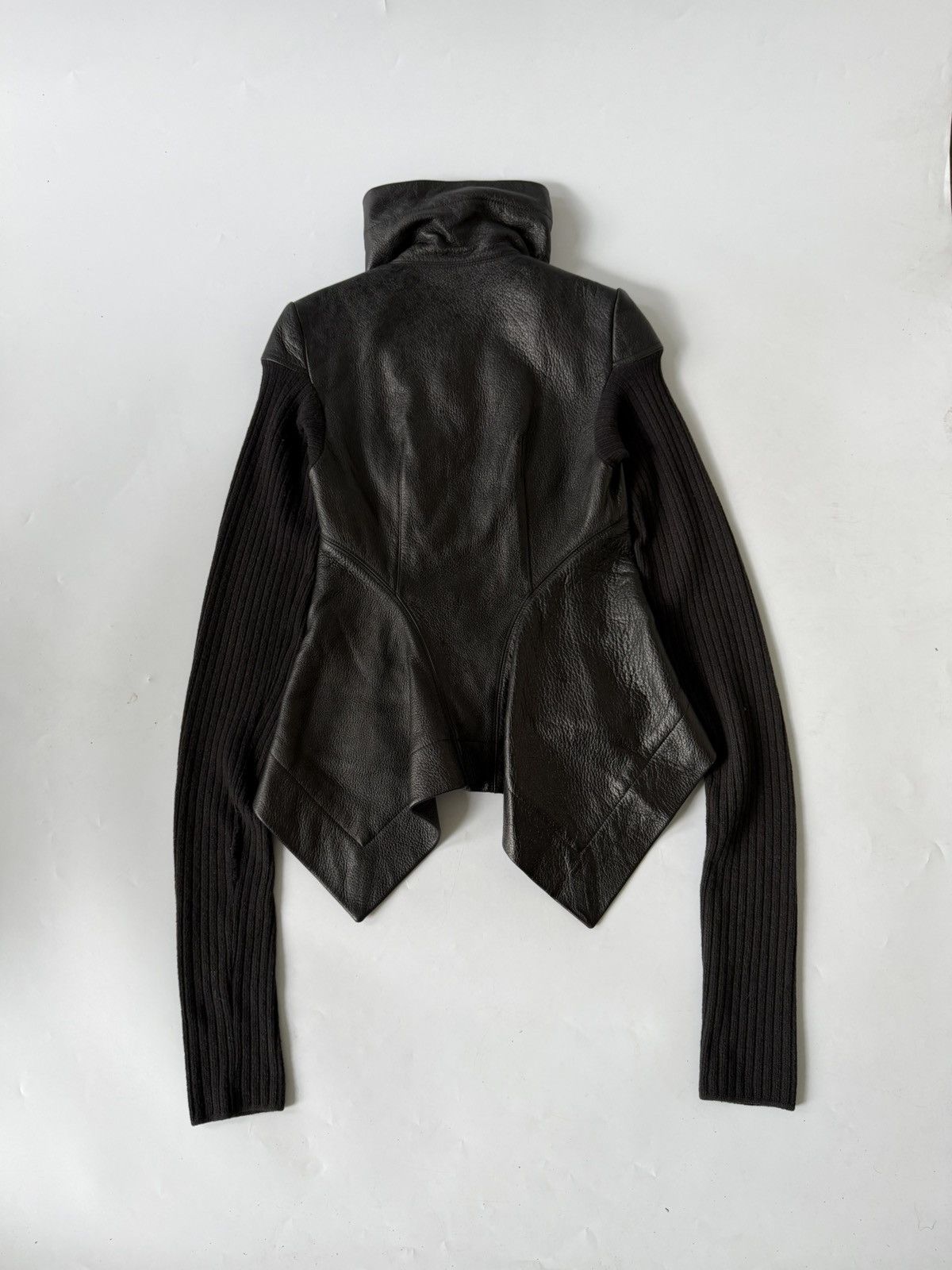 Rick Owens Rick Owens Black Naska Leather Jacket Size US XS / EU 42 / 0 - 2 Thumbnail