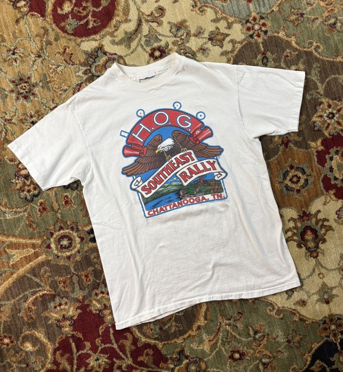 Harley Davidson Vintage 1990 Harley Davidson T-Shirt Size US L / EU 52-54 / 3 - 1 Thumbnail