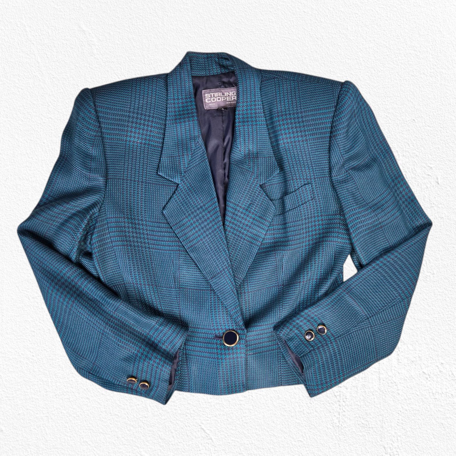 Vintage Vintage 80s Houndstooth Power Suit Set Size 4 Size 27" / US 4 / IT 40 - 3 Thumbnail
