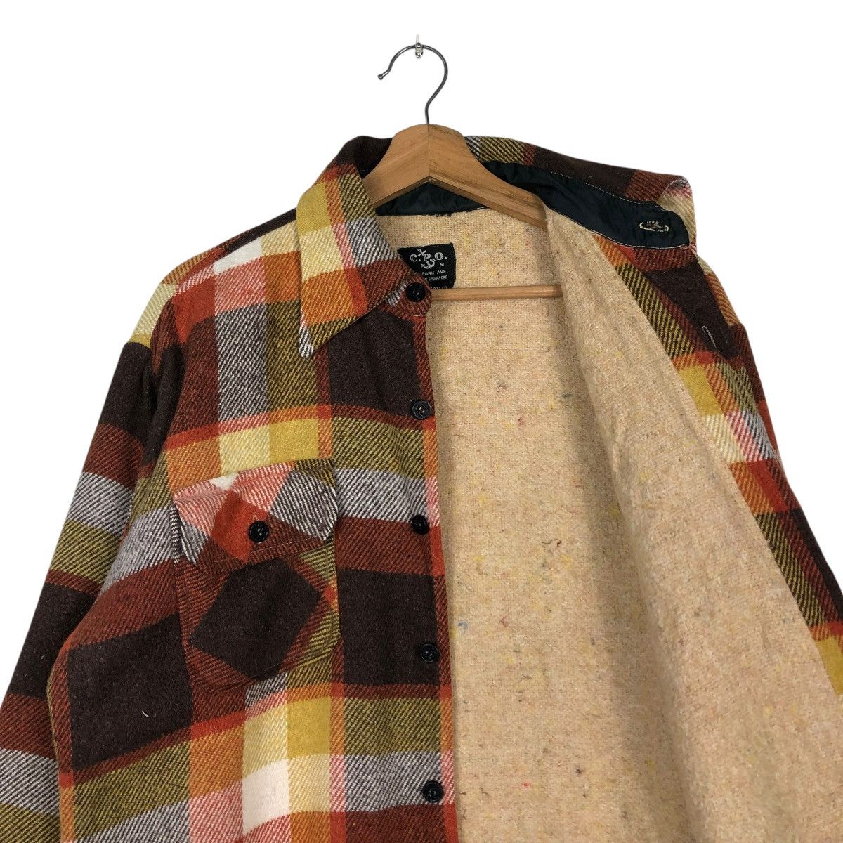 Vintage 🔥VINTAGE WOOL CHORE JACKET TARTAN DESIGN CPO BY PARK AVE Size US M / EU 48-50 / 2 - 14 Thumbnail