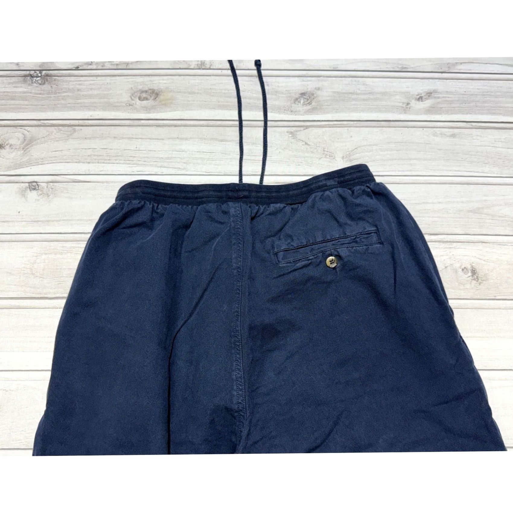 Vintage Crazy Shirts Jogger Pants Mens Large Navy Blue Cotton Twill Drawstring 00259 Size US XS / EU 42 / 0 - 2 Thumbnail