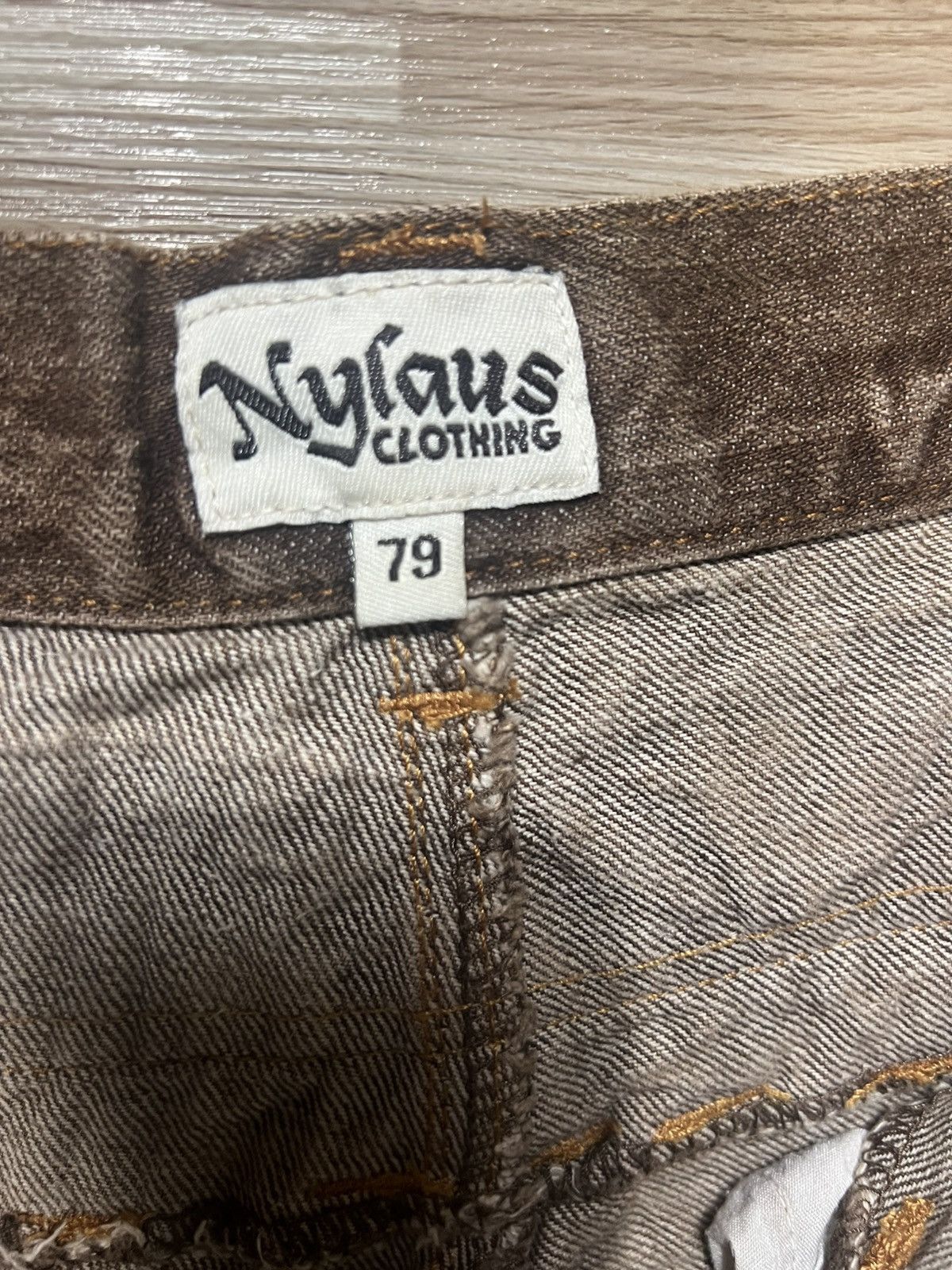Japanese Brand × Seditionaries 💥INSANE 90s DOUBLE WAIST NYLAUS MUDWASH JEANS 💥 Size US 29 - 8 Thumbnail