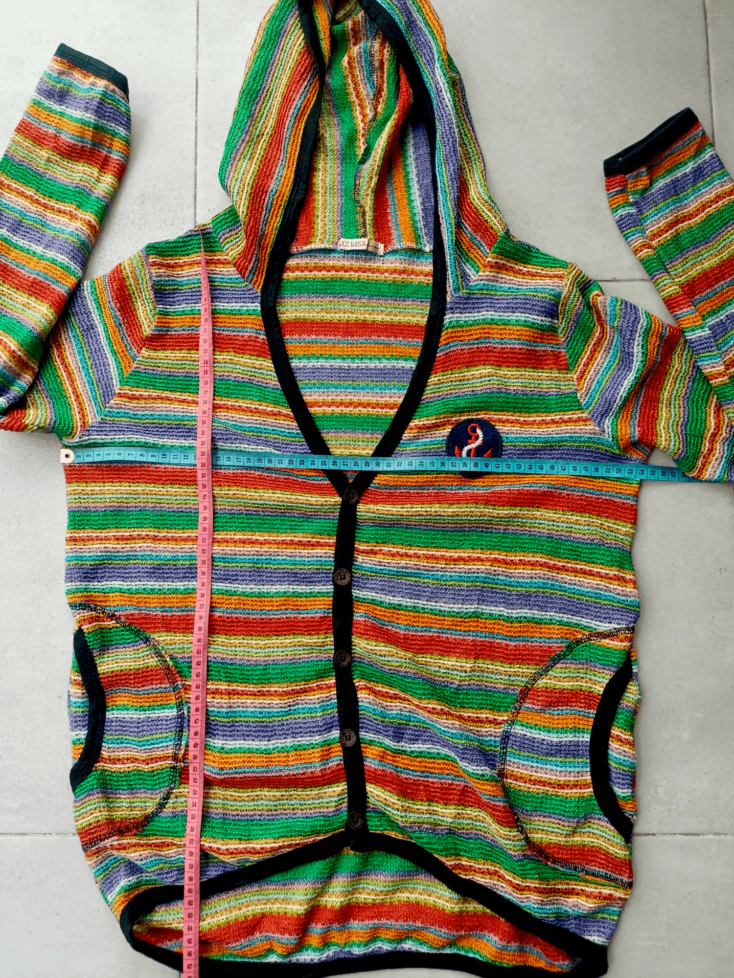 Japanese Brand LIZLIZA Mesh Net Cardigan Hoodie Size US L / EU 52-54 / 3 - 14 Thumbnail