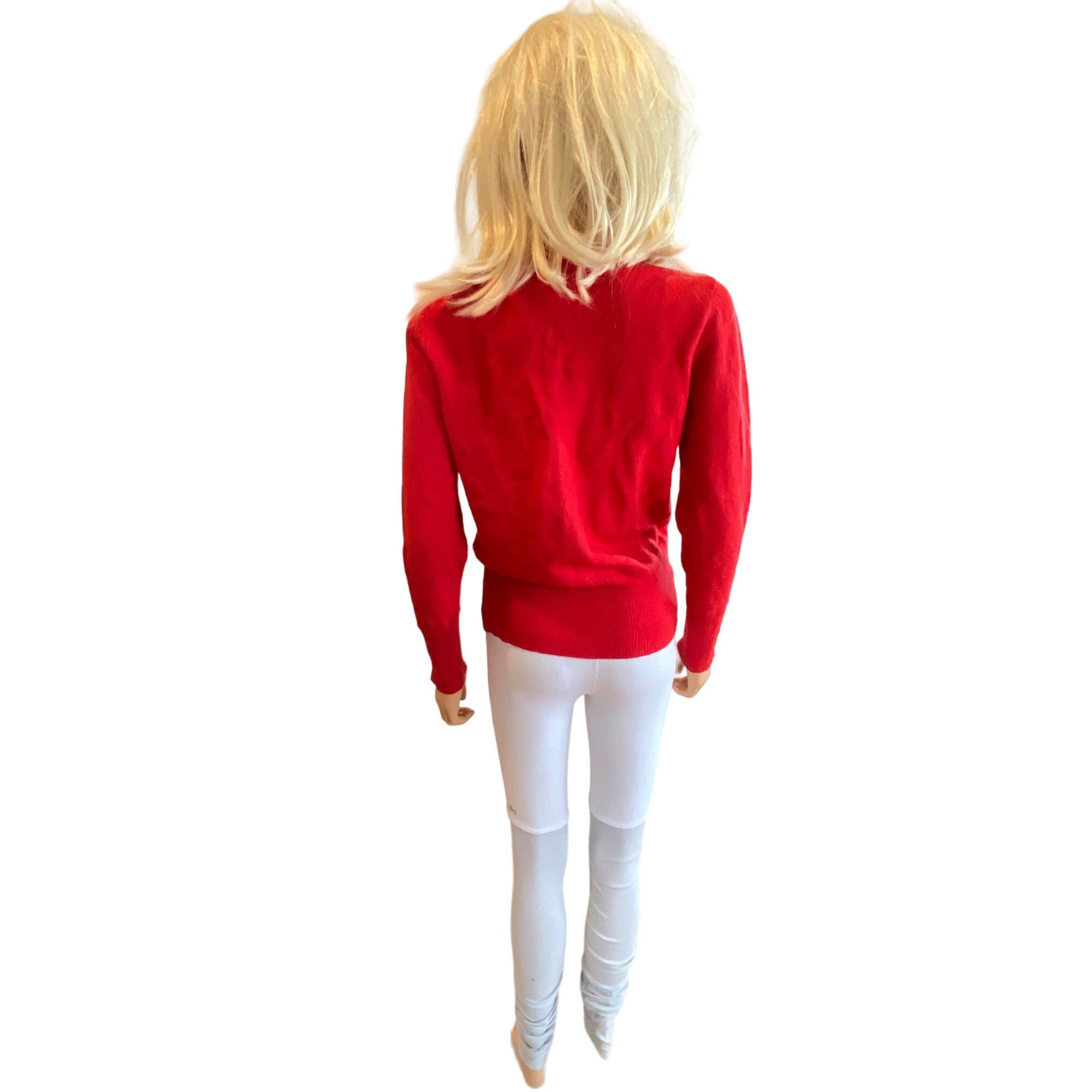 Vintage Susan Bristol Vintage 100% Merino Wool Red Sweater Women's L Size XL / US 12-14 / IT 48-50 - 3 Thumbnail
