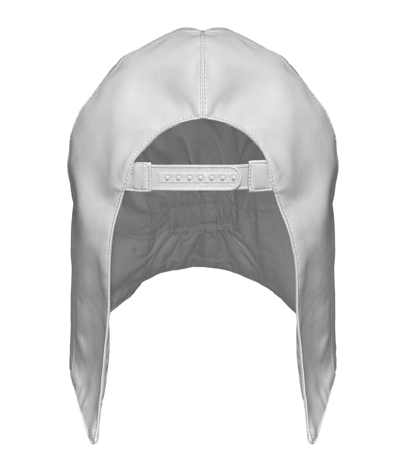 Handmade White Exclusive Pitti Helmet Hat (Playboi Carti hat style) Size ONE SIZE - 2 Thumbnail