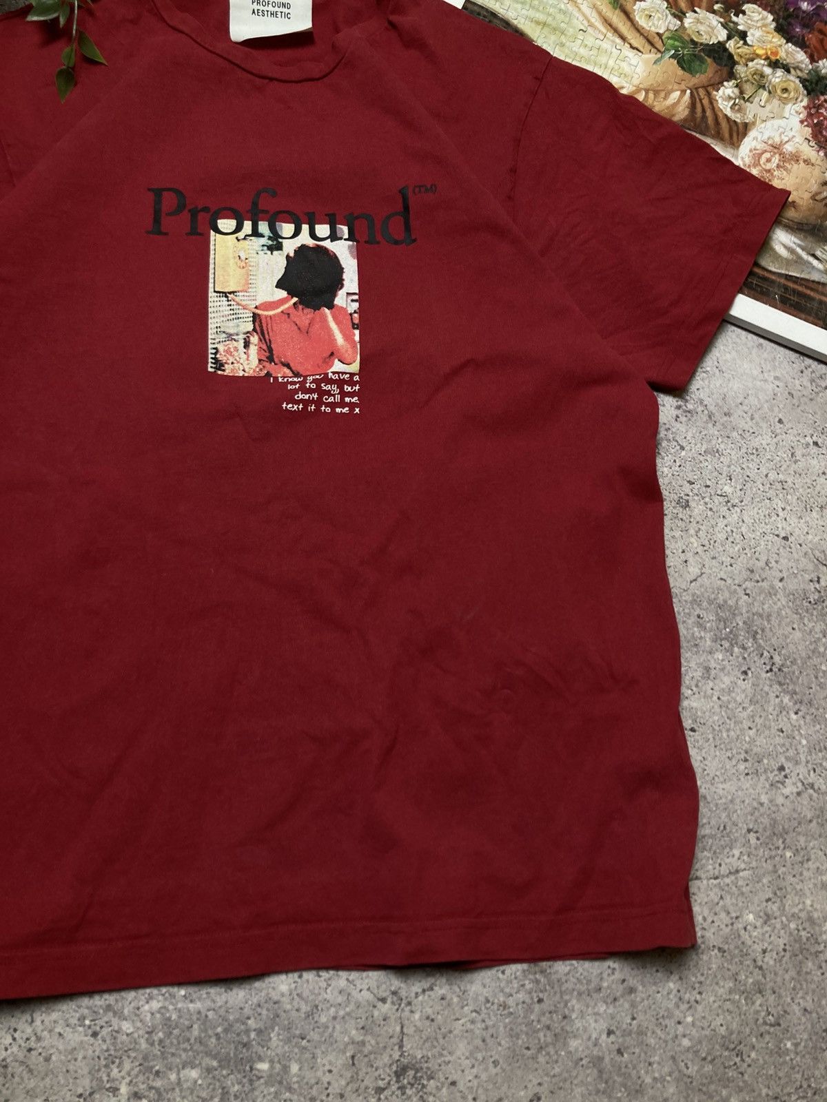 Profound Aesthetic × Vintage Profound Aesthetic Big Logo T-Shirt Size US XL / EU 56 / 4 - 4 Thumbnail