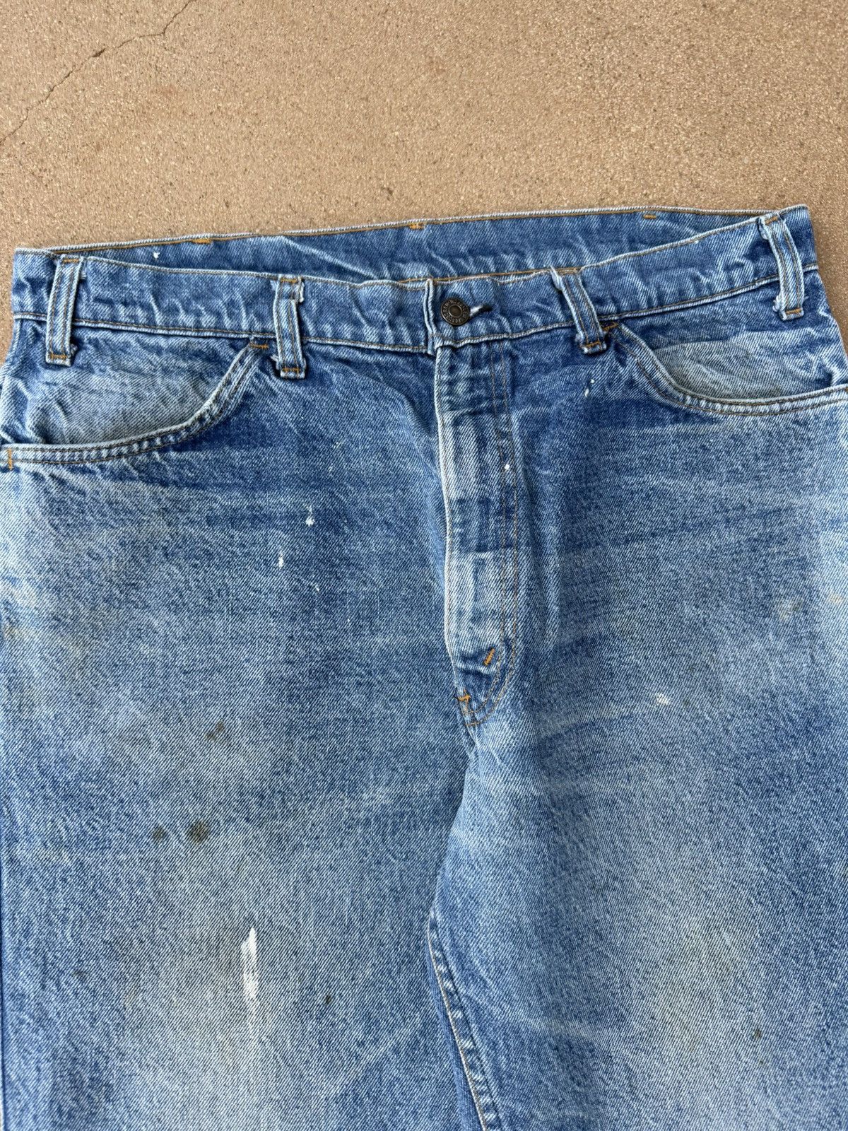 Levi's Vtg 70’s Levi’s 646 Orange Tab Bellbottom Flare Jeans 36x28 Size US 36 / EU 52 - 4 Thumbnail