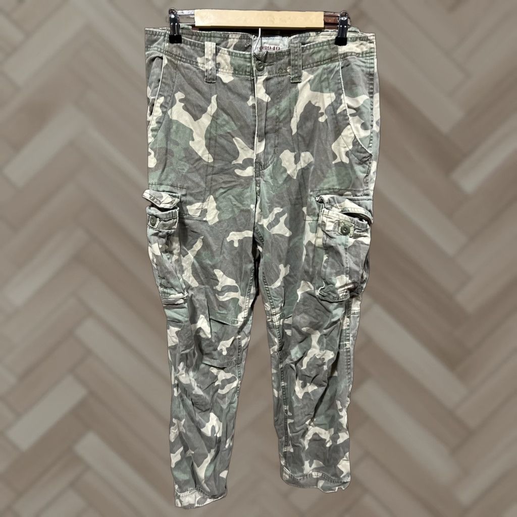 Vintage VTG Nobo Pants Mens 34x34 Tan Baggy Straight Camo Cargo Mid Rise Y2K Size US 34 / EU 50 - 1 Thumbnail