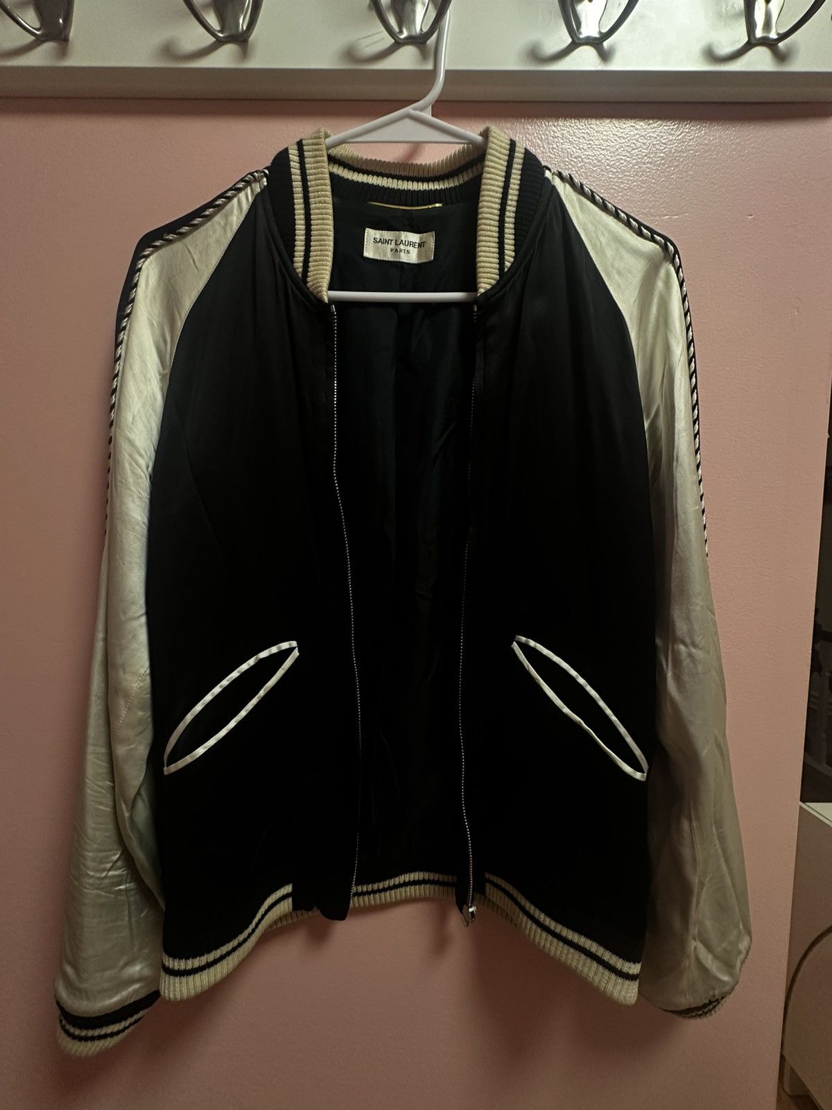 Saint Laurent Paris × Yves Saint Laurent Saint Laurent Souvenir Silk Jacket F38 Size US S / EU 44-46 / 1 - 1 Thumbnail