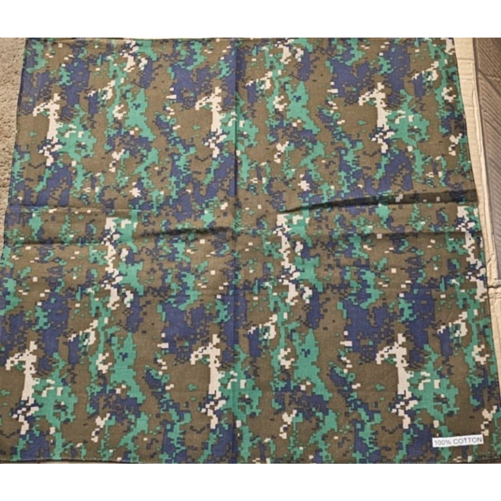 Vintage VINTAGE DIGITAL CAMOUFLAGE OUTDOOR WORK MILITARY BANDANA ( SET OF 6 BANDANNA ) Size ONE SIZE - 6 Thumbnail