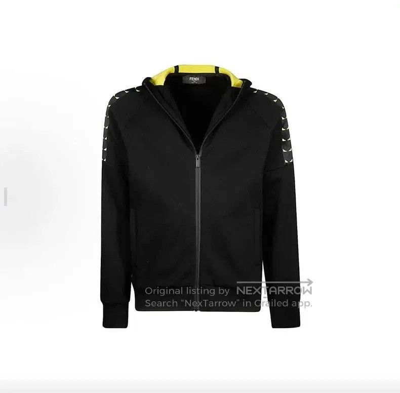Fendi FENDI 23 Solid Hooded Zip Jacket. Size US XXL / EU 58 / 5 - 9 Thumbnail