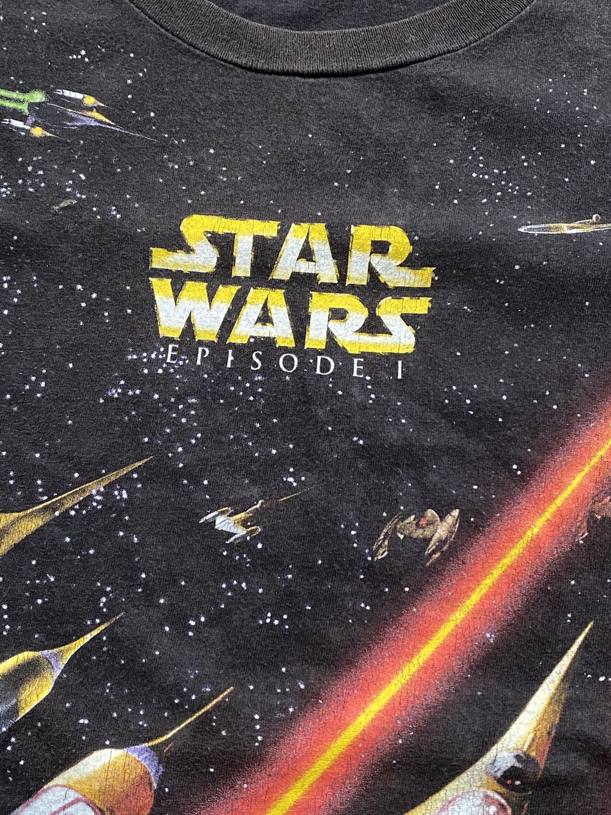 Star Wars Vintage 90s Star Wars Episode 1 All Over Print Tshirt Size US L / EU 52-54 / 3 - 5 Thumbnail