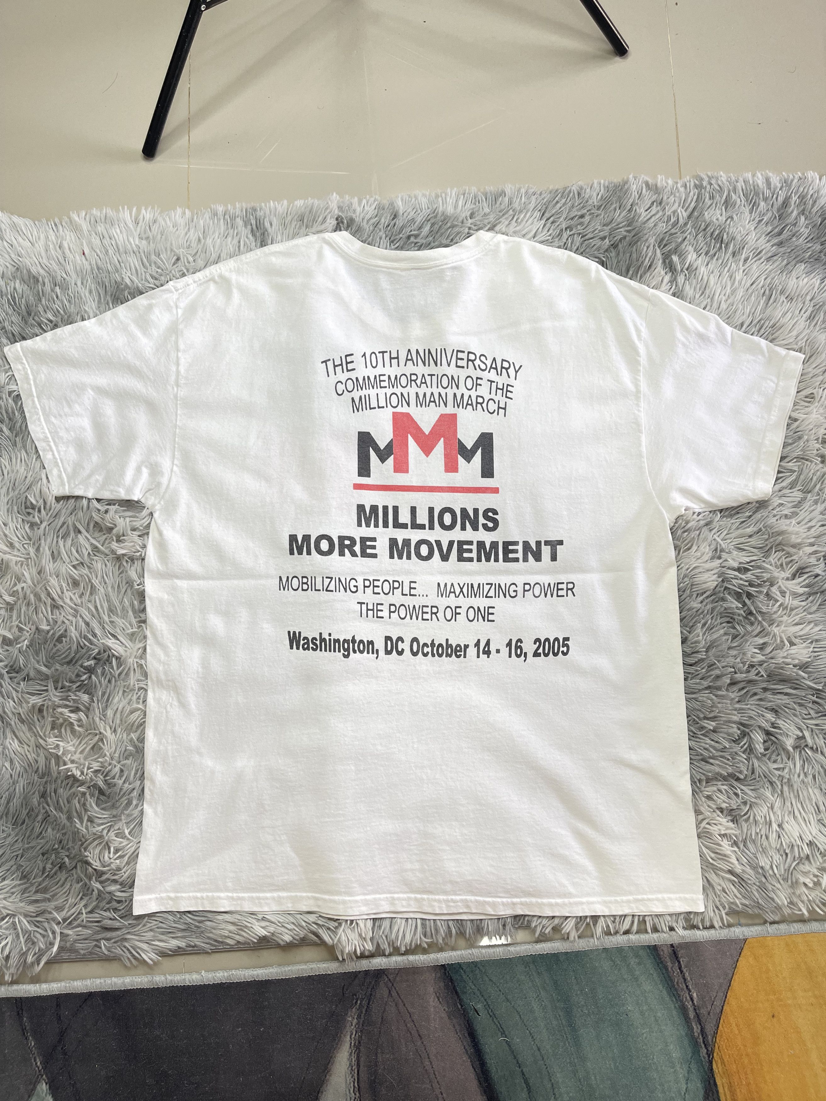 Kanye West The Millions More Movement Kanye West T Shirt Y2k 2005 Size US XL / EU 56 / 4 - 5 Thumbnail