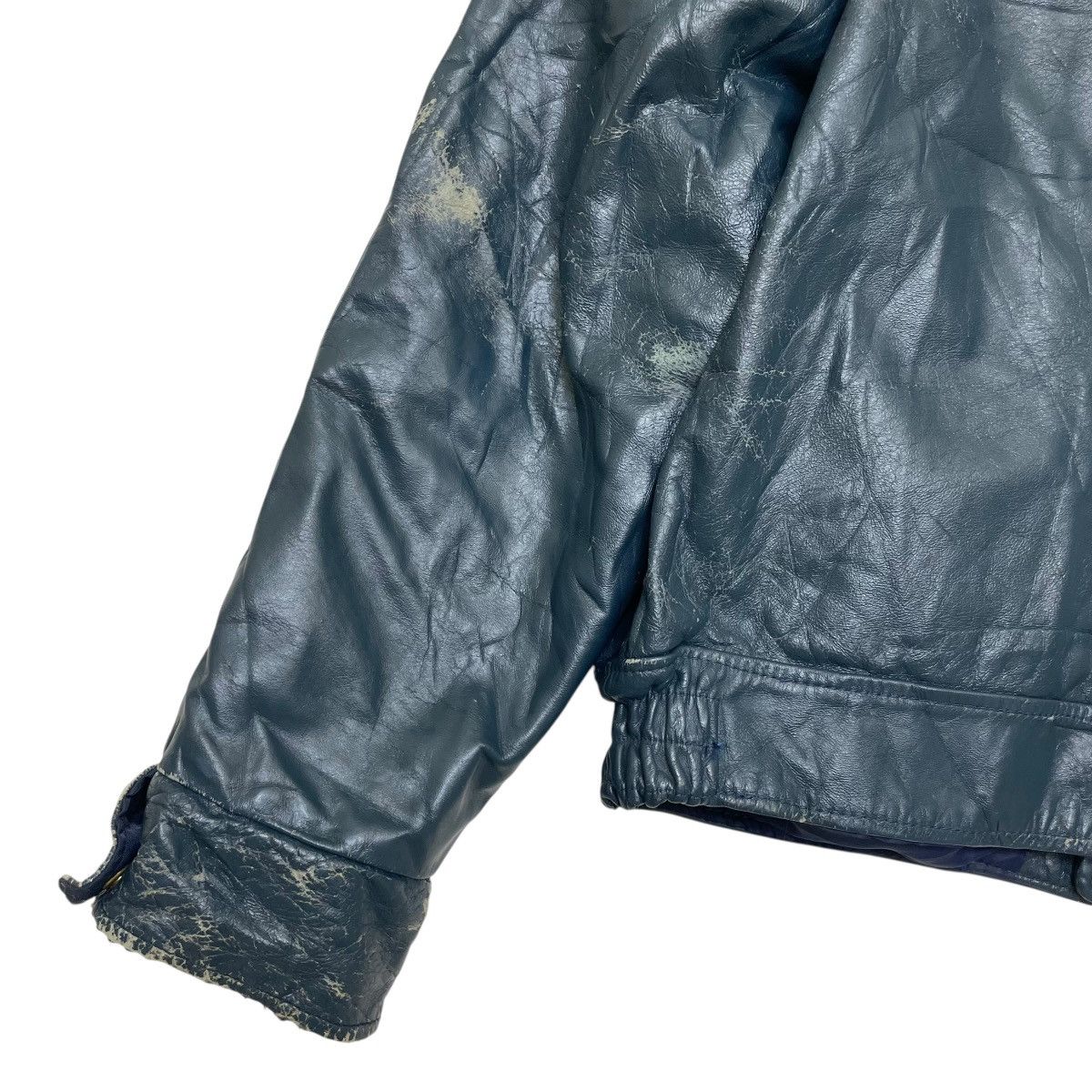 Avirex 🔥 vintage 80s Comber Oasa Softball leather varsity Jacket Size US L / EU 52-54 / 3 - 6 Thumbnail